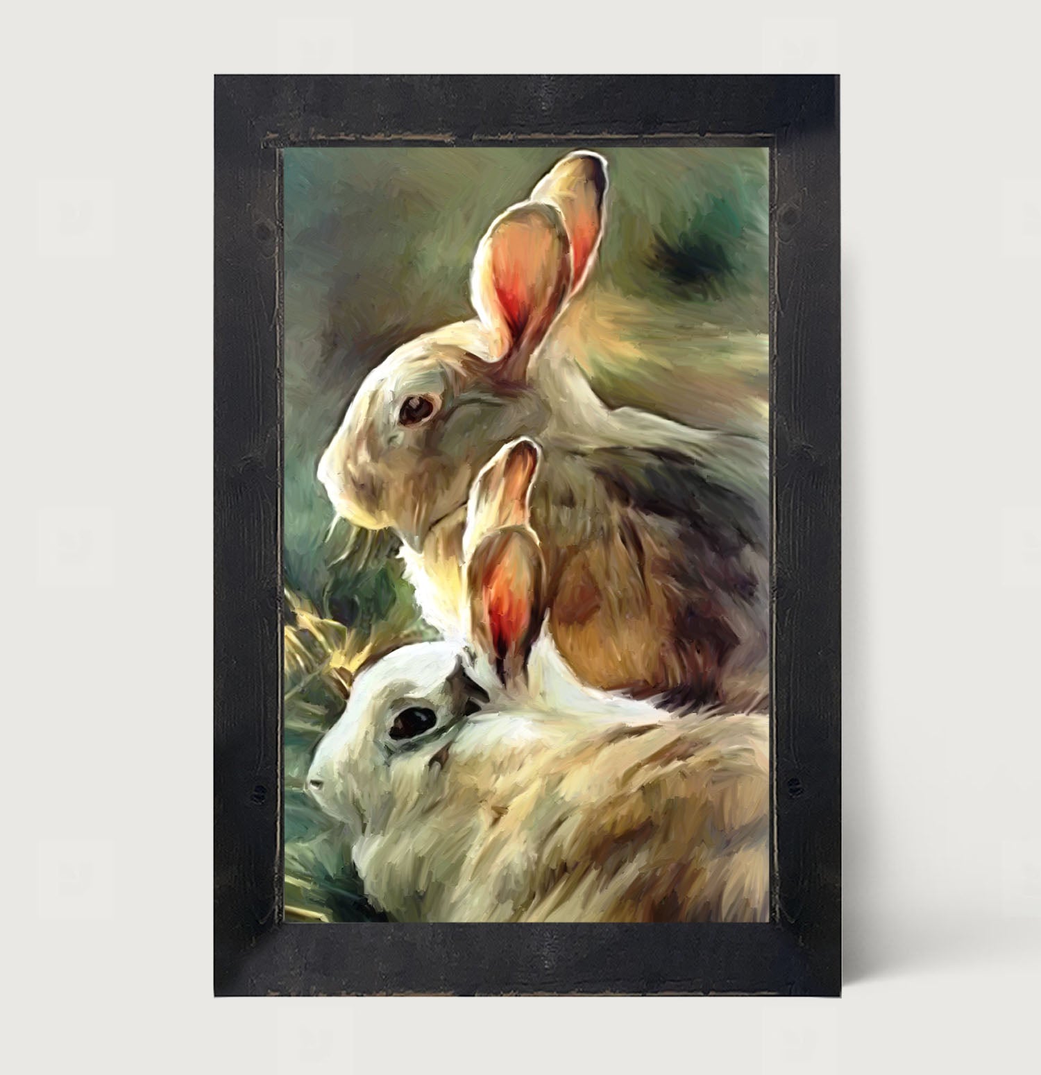 Sunlit Bunnies - Framed art