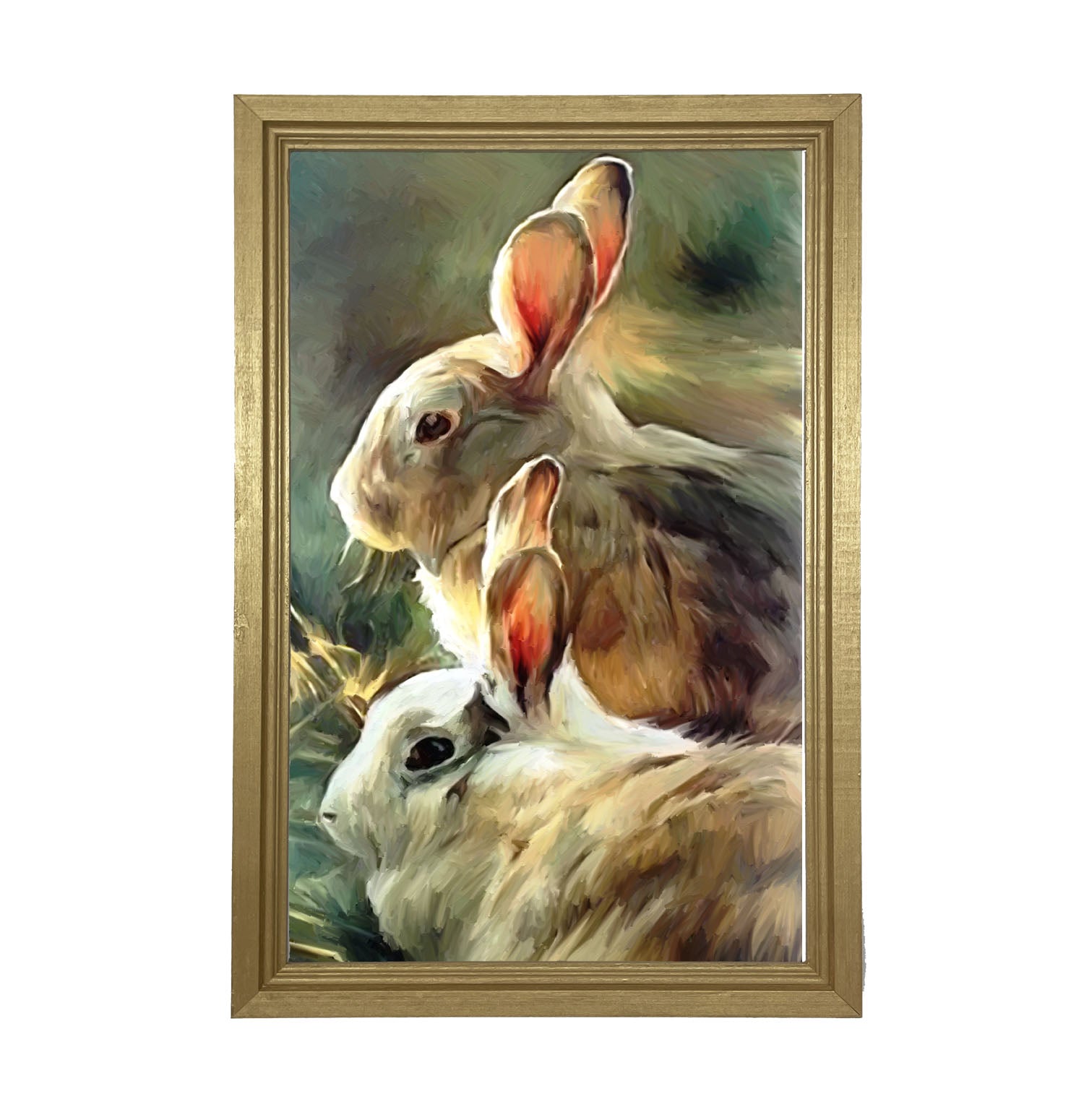 Sunlit Bunnies - Framed art