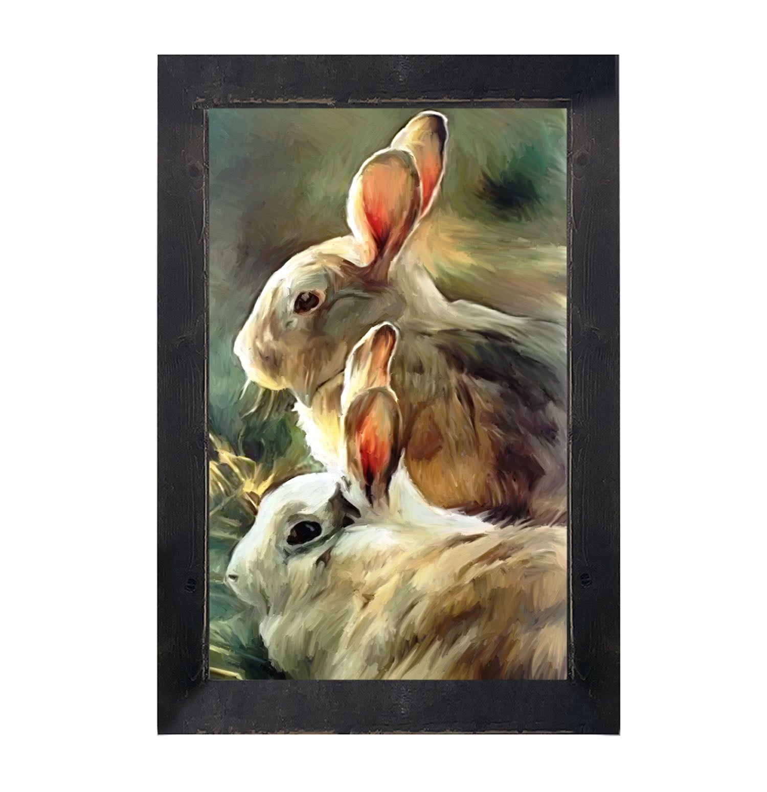 Sunlit Bunnies - Framed art