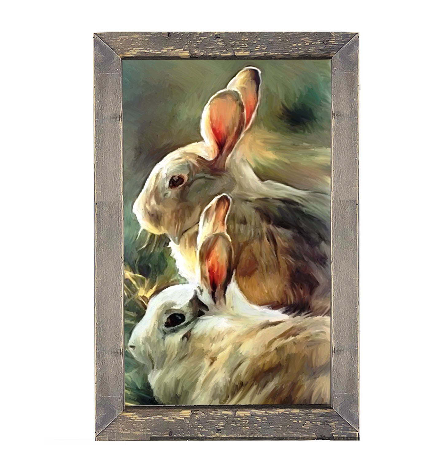Sunlit Bunnies - Framed art