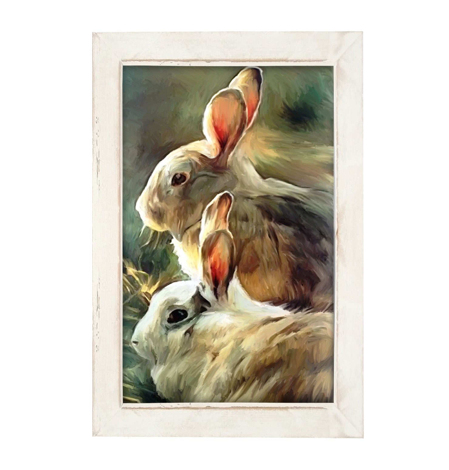 Sunlit Bunnies - Framed art