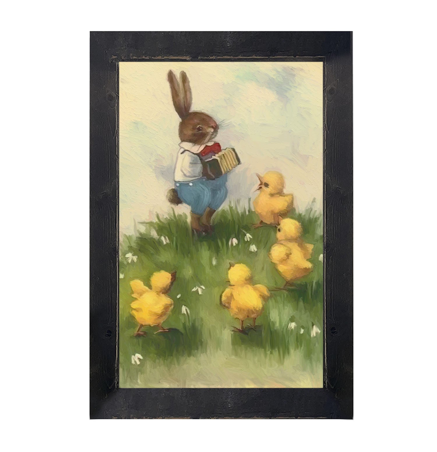 Easter Bunny in The Meadow - Framed art