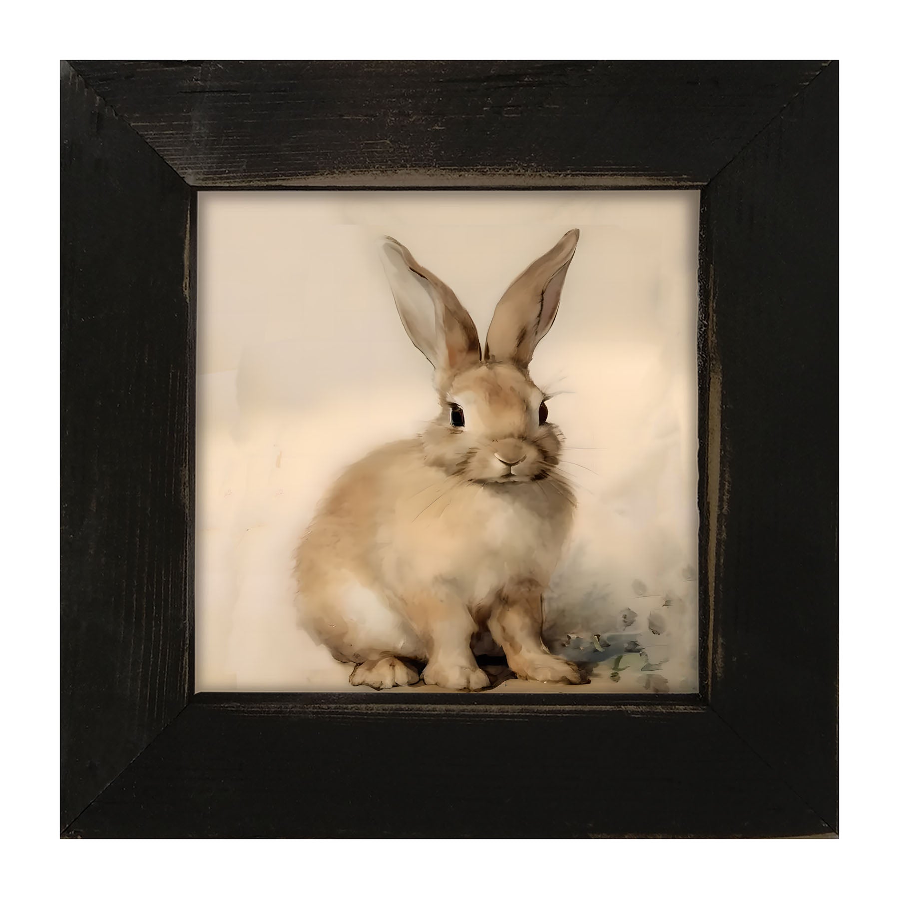 Sitting Bunny R - Framed art