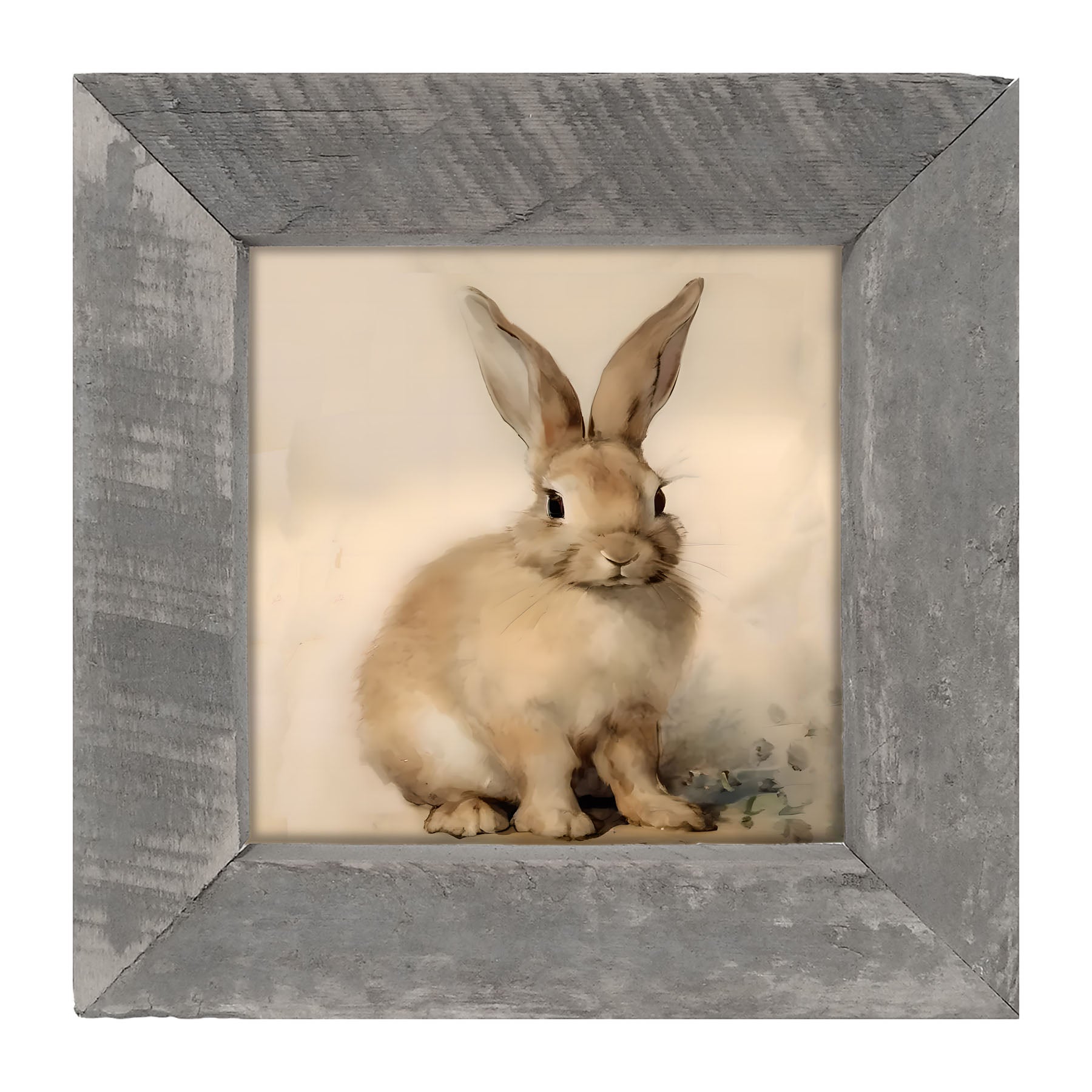 Sitting Bunny R - Framed art