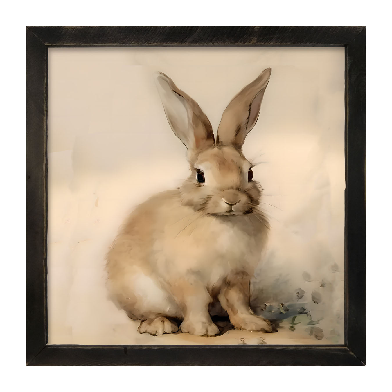 Sitting Bunny R - Framed art