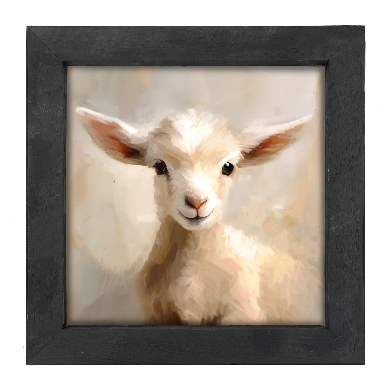 Little Lamb Portrait - Framed Art
