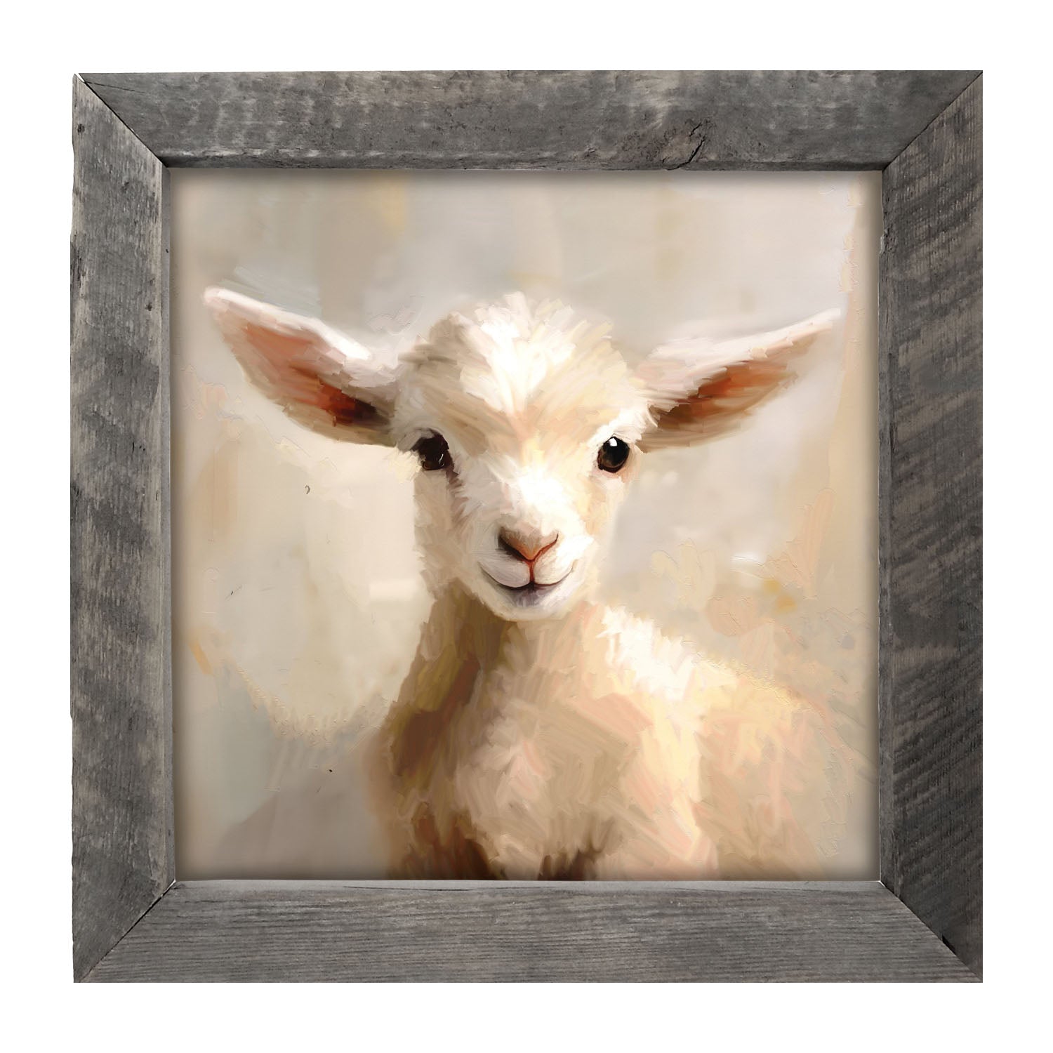 Little Lamb Portrait - Framed Art