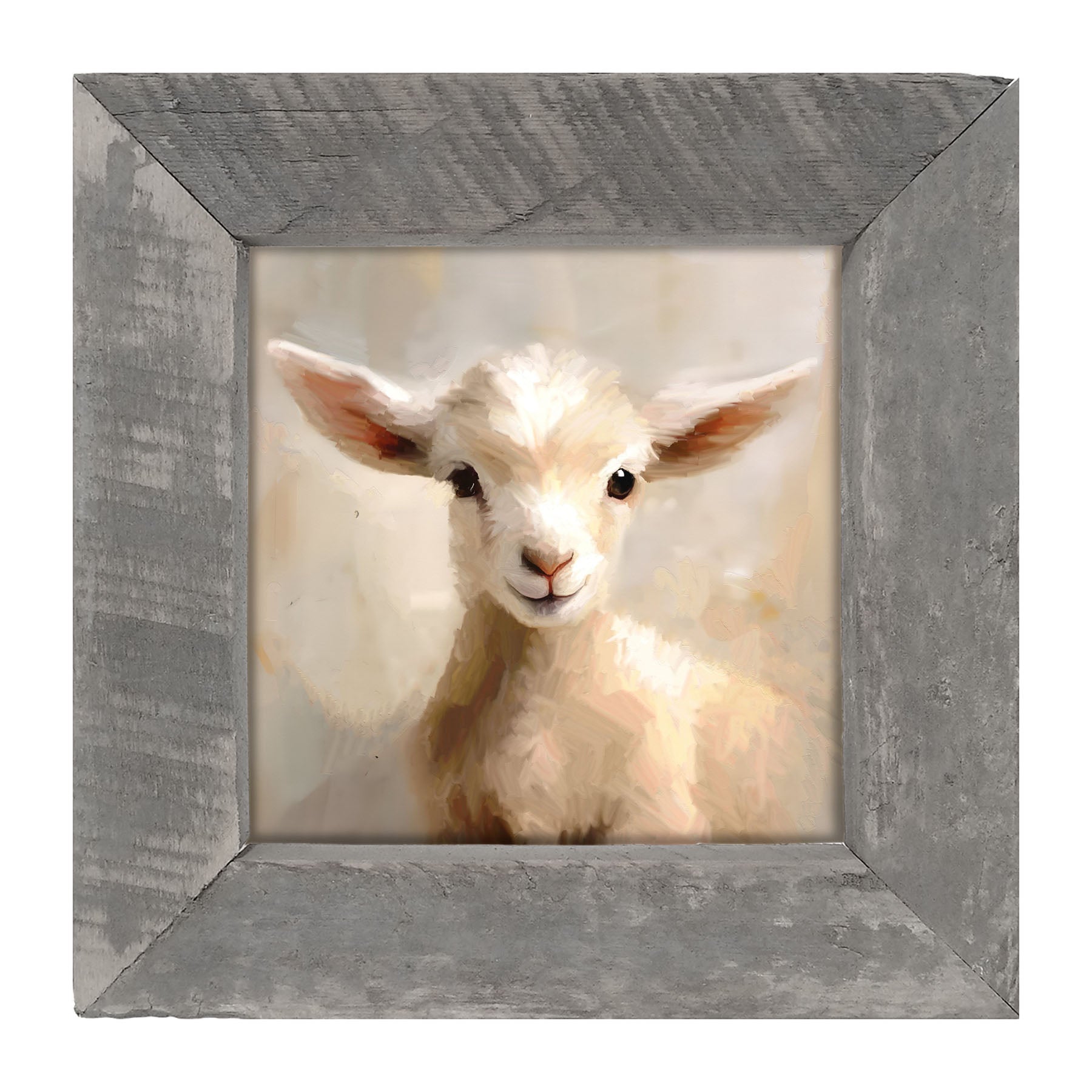 Little Lamb Portrait - Framed Art