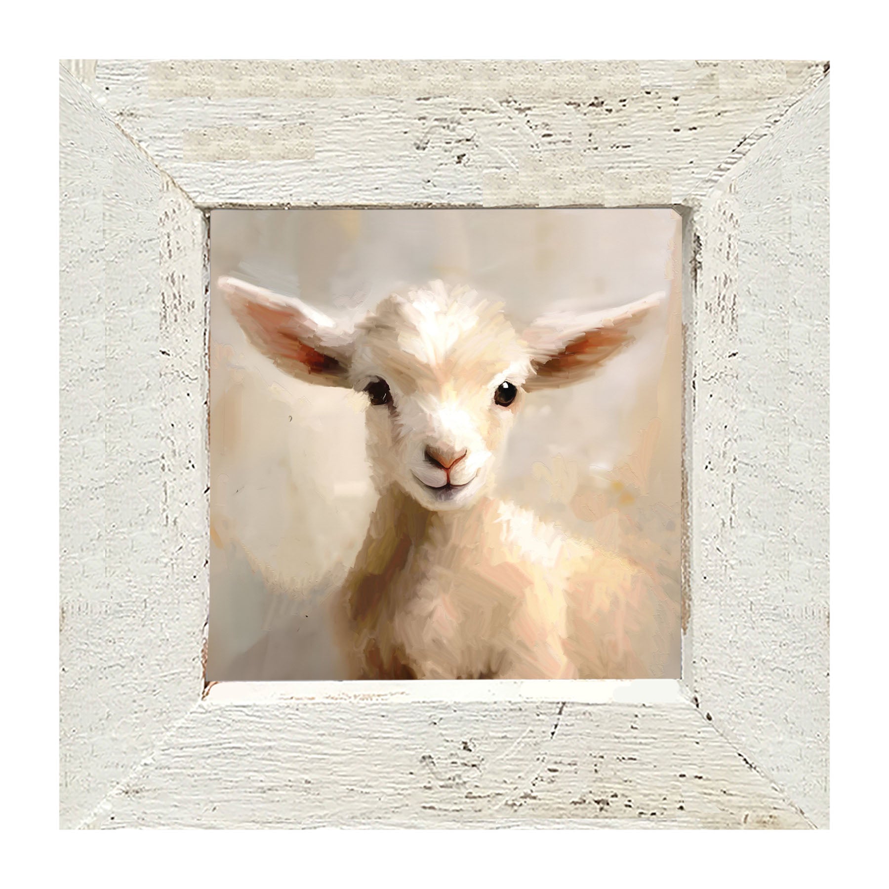 Little Lamb Portrait - Framed Art