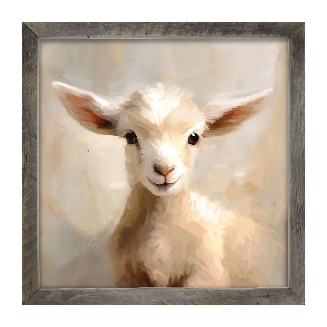 Little Lamb Portrait - Framed Art