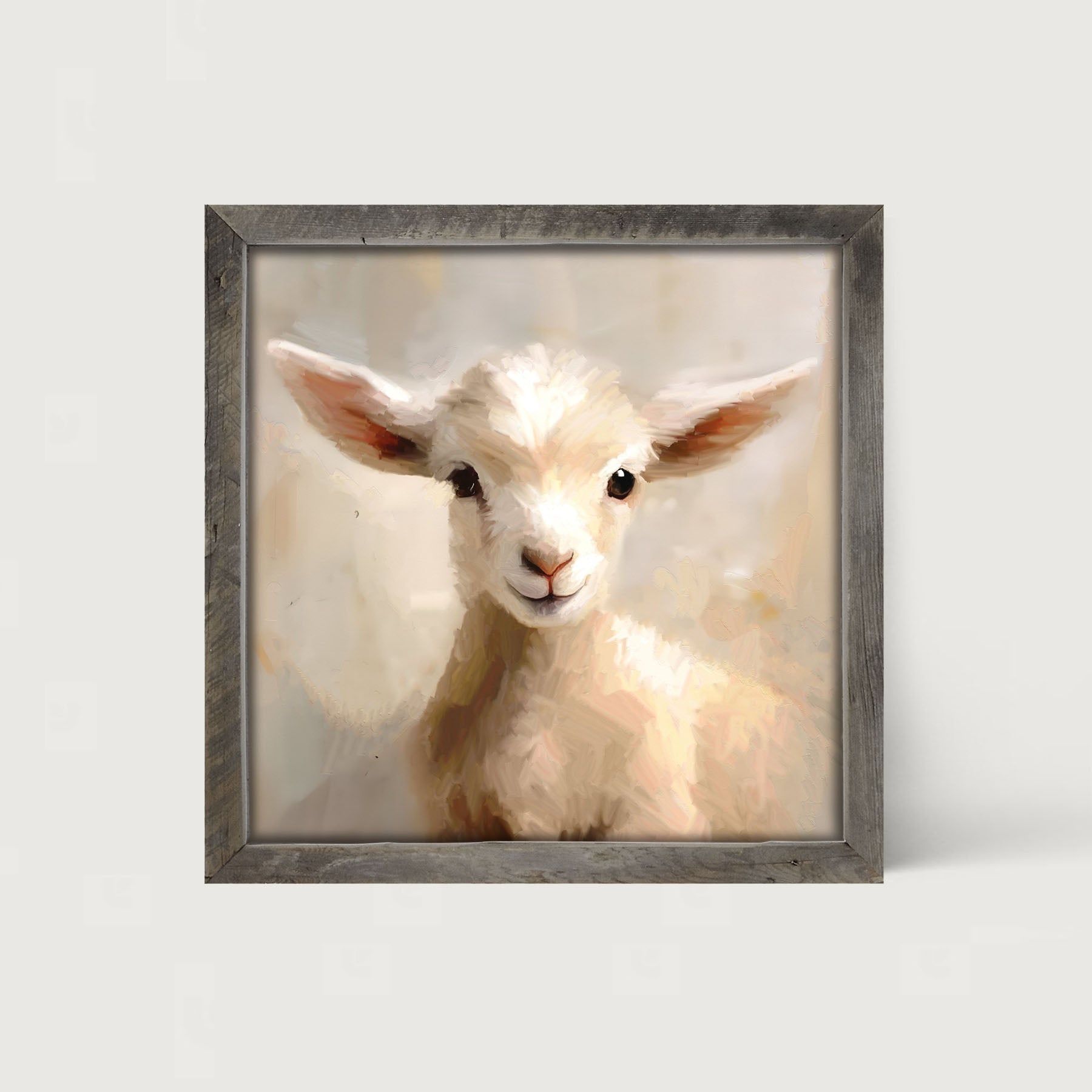 Little Lamb Portrait - Framed Art