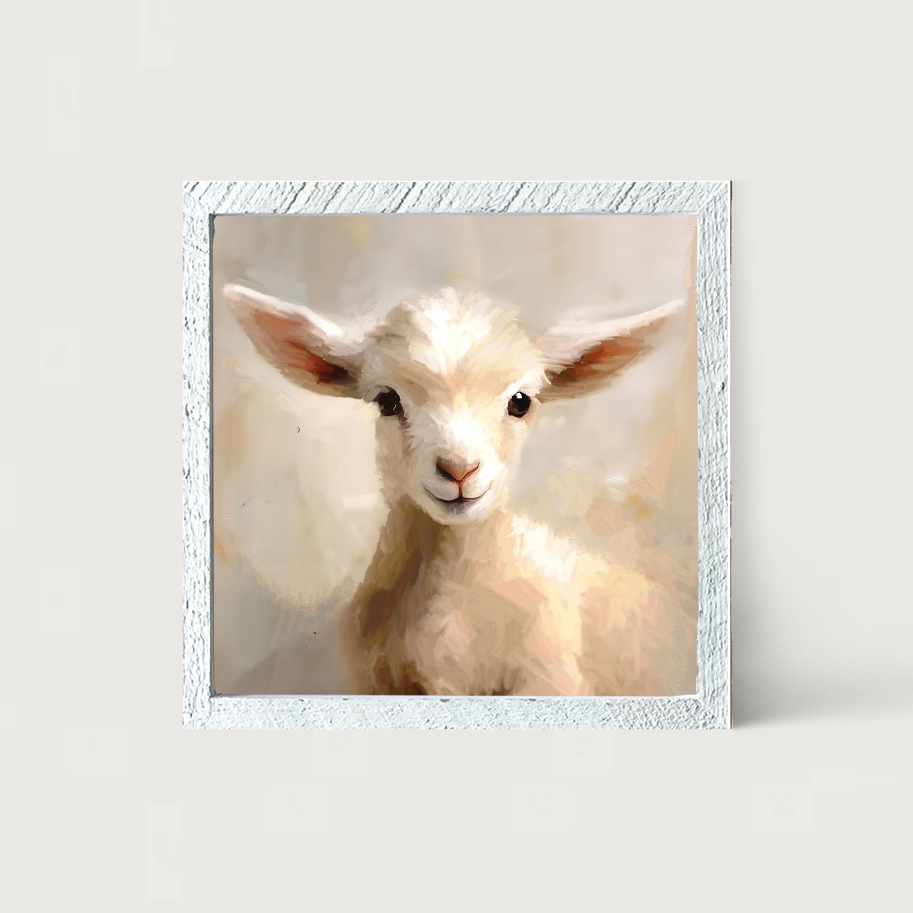 Little Lamb Portrait - Framed Art