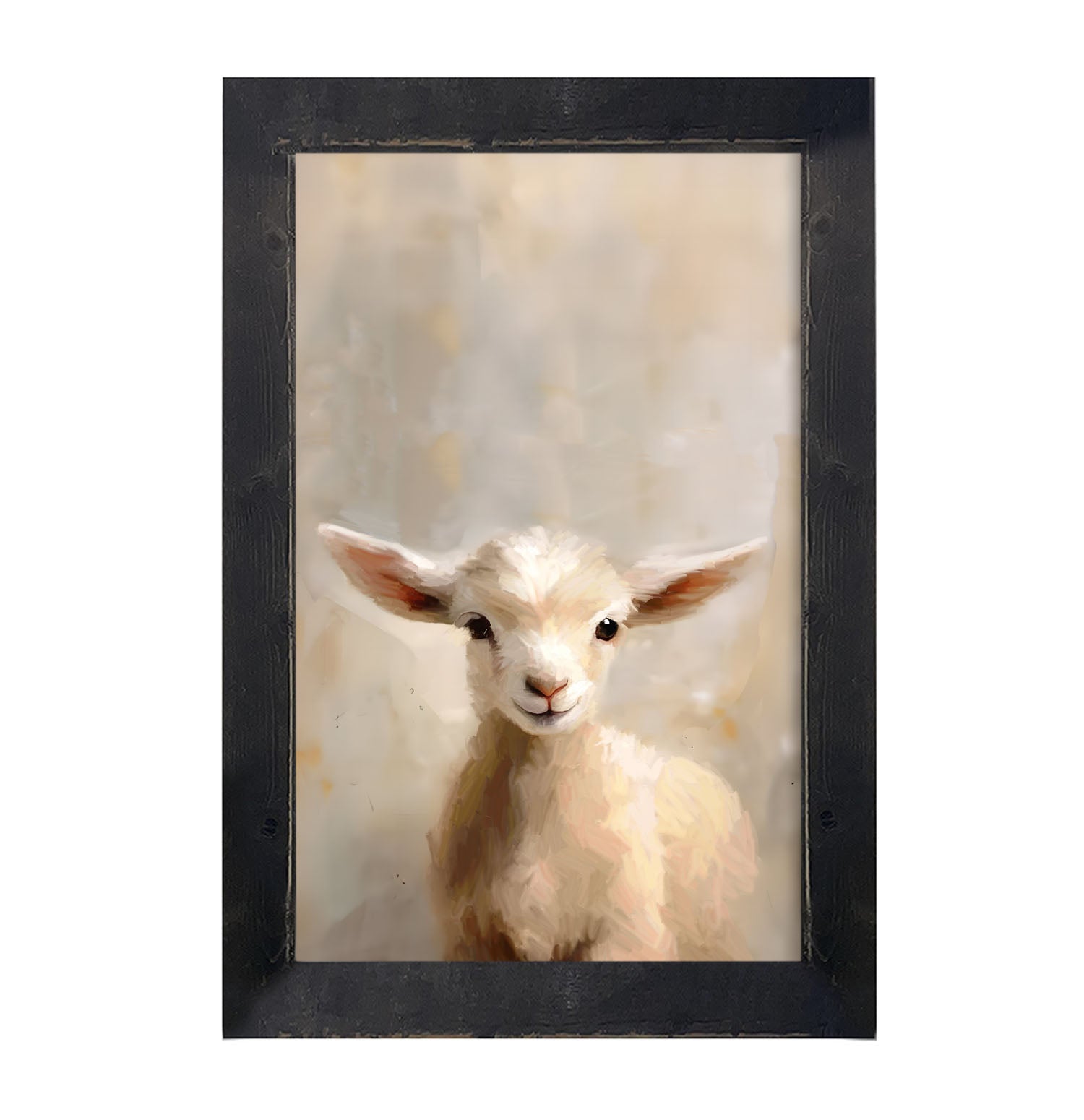 Little Lamb Portrait - Framed Art
