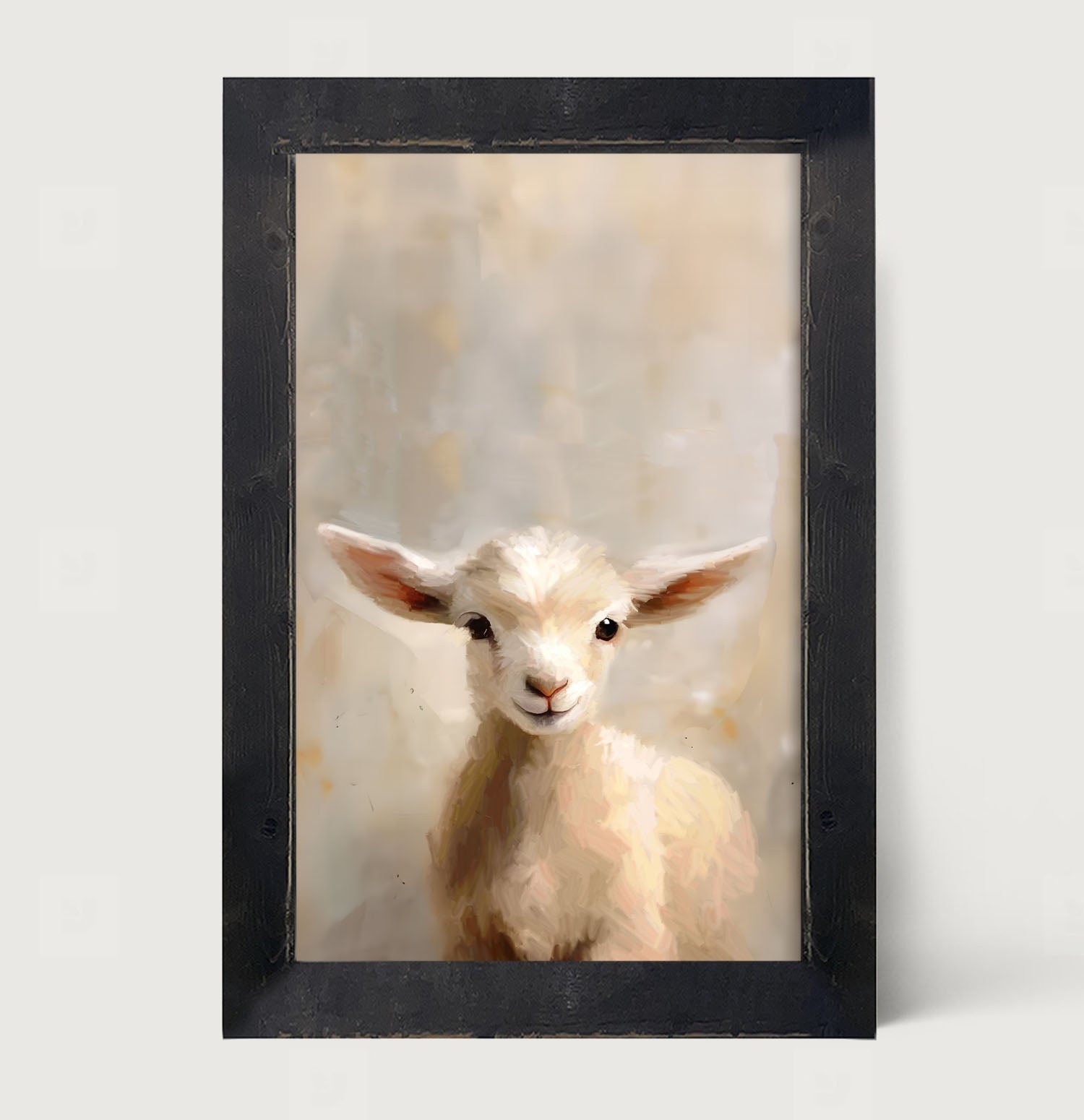 Little Lamb Portrait - Framed Art