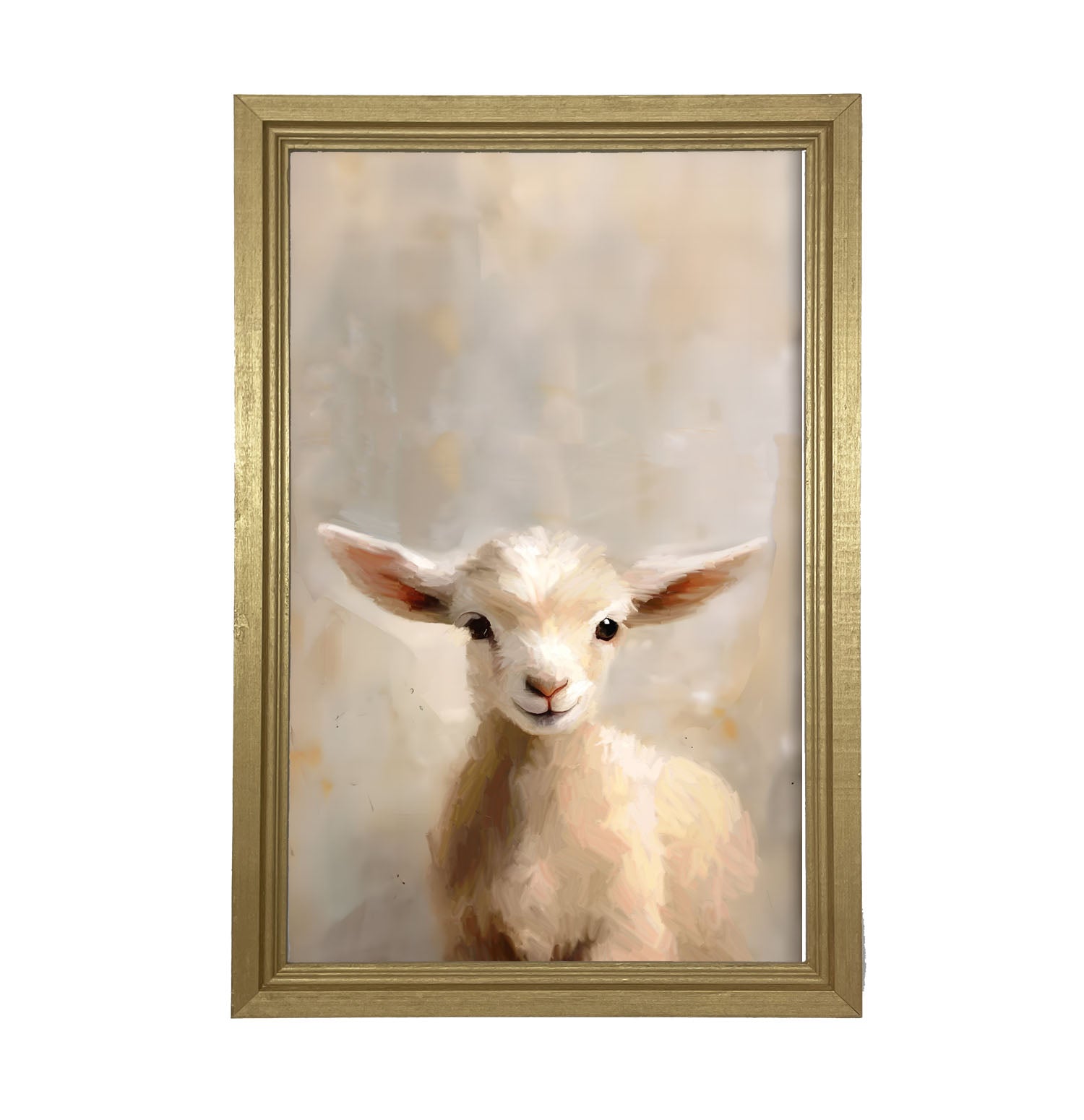 Little Lamb Portrait - Framed Art