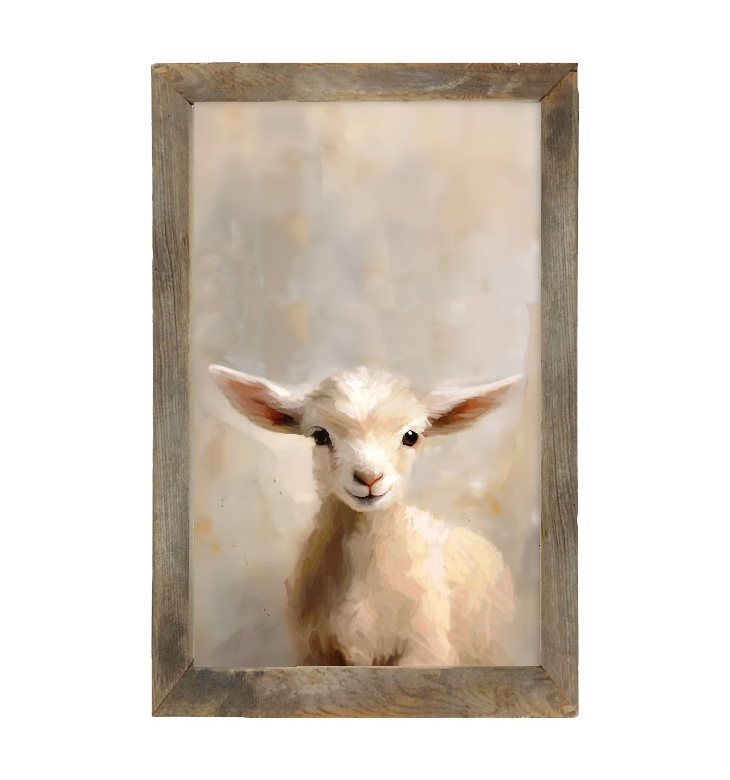 Little Lamb Portrait - Framed Art