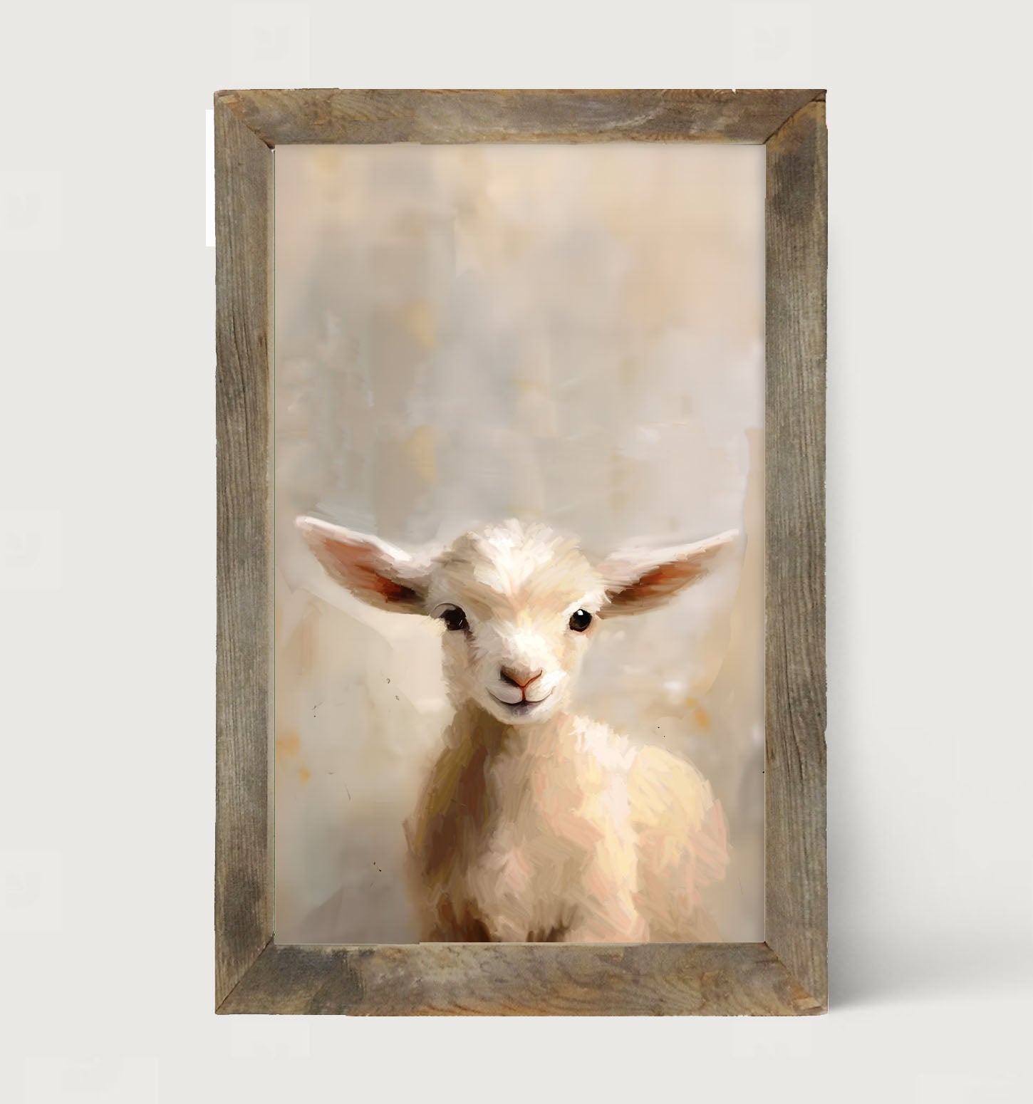 Little Lamb Portrait - Framed Art