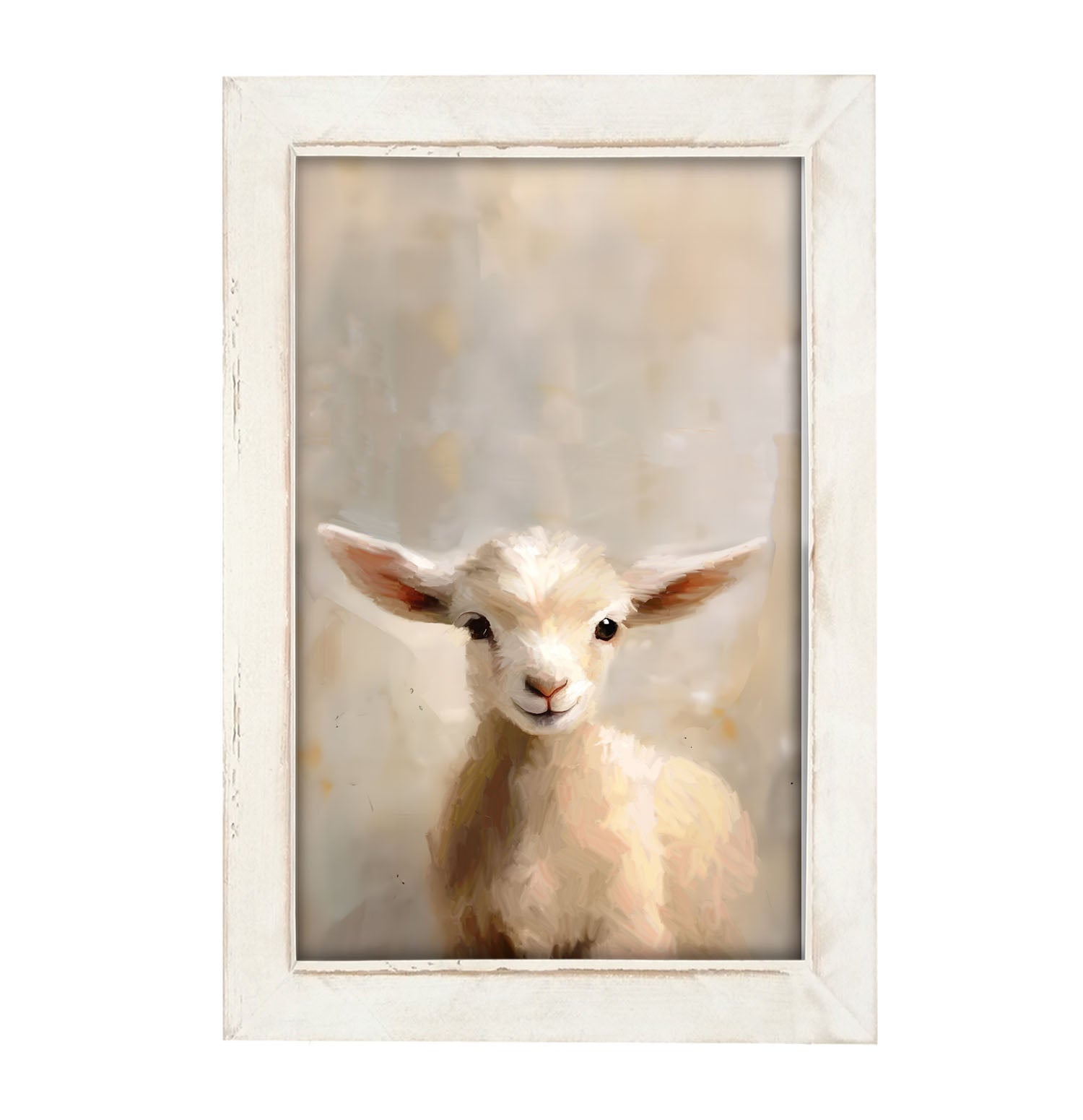 Little Lamb Portrait - Framed Art