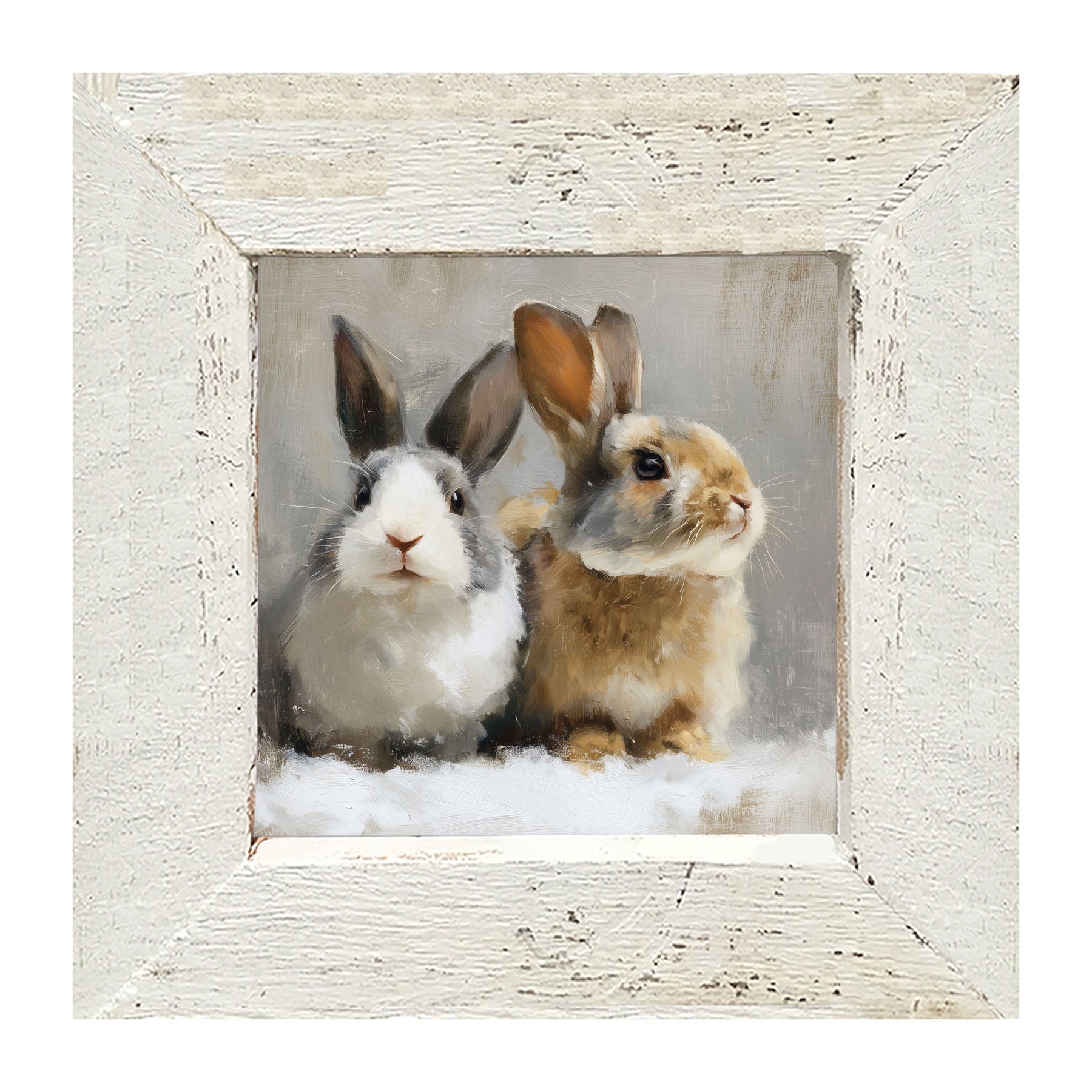 Two Bunnies - Framed Art