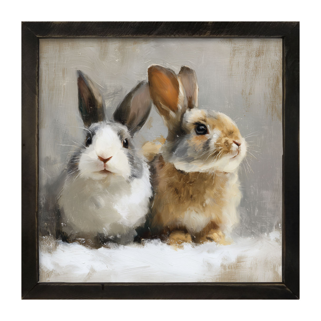 Two Bunnies - Framed Art