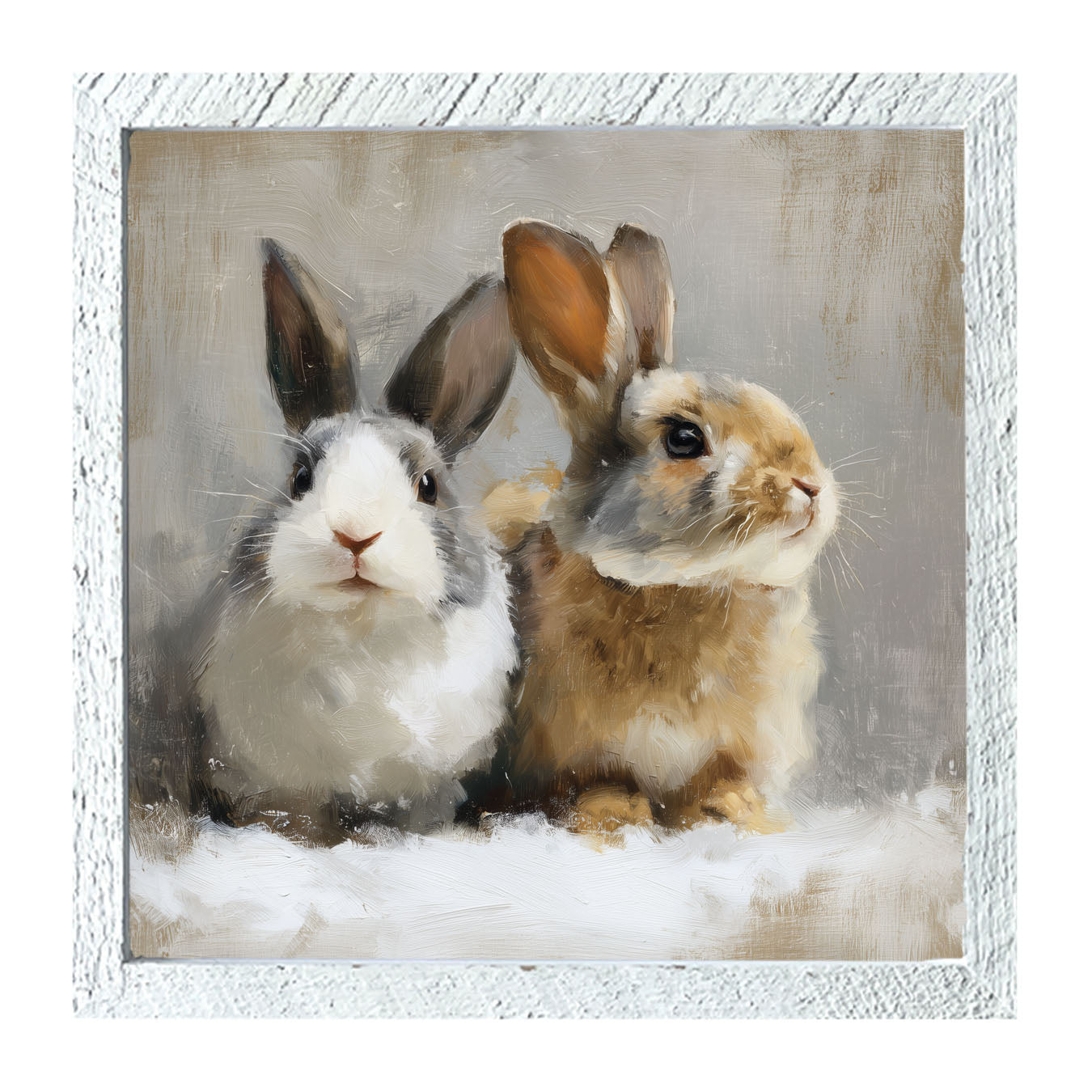 Two Bunnies - Framed Art