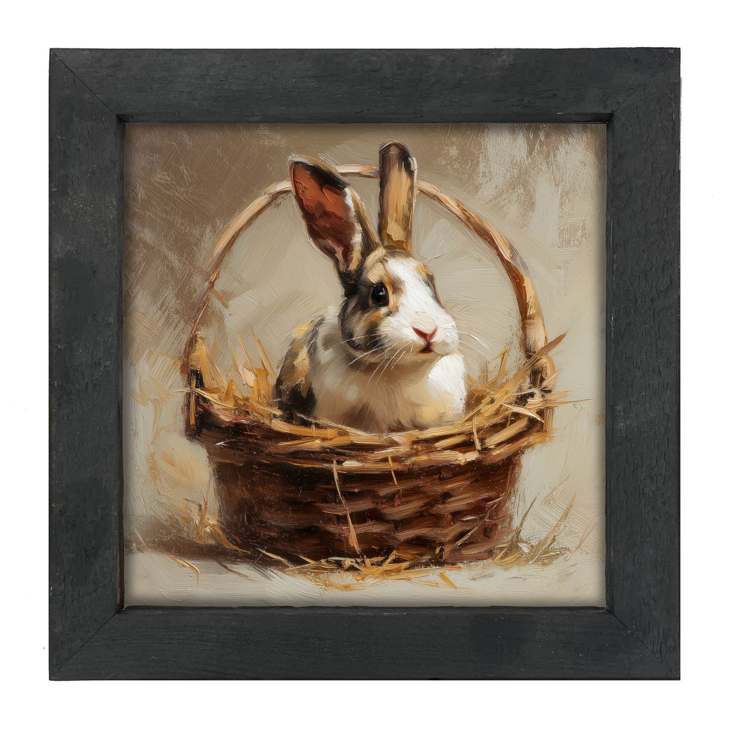 Easter Basket - Bunny - Framed Art