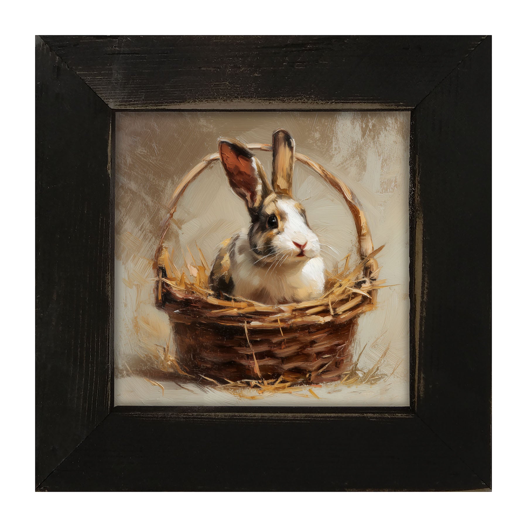 Easter Basket - Bunny - Framed Art