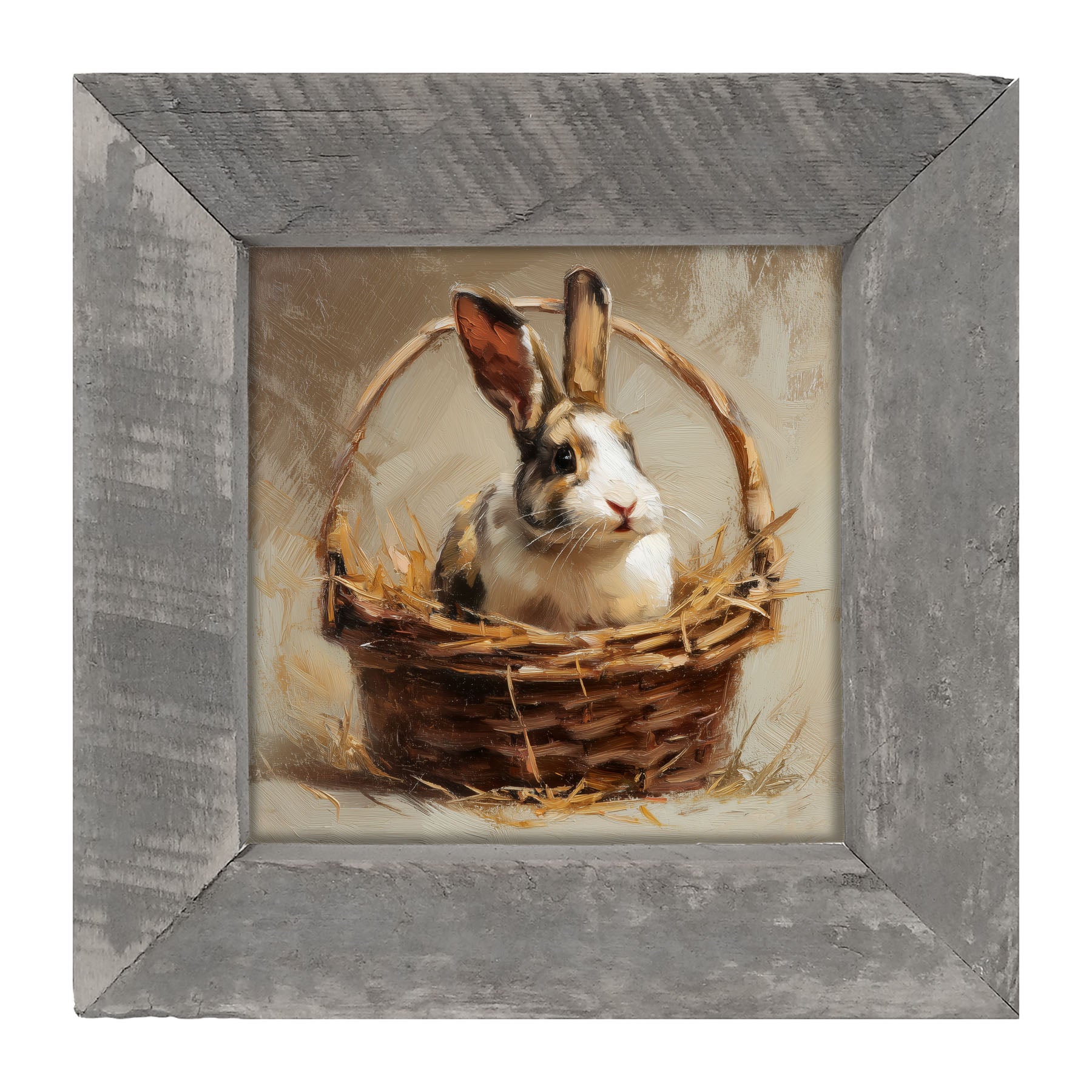 Easter Basket - Bunny - Framed Art
