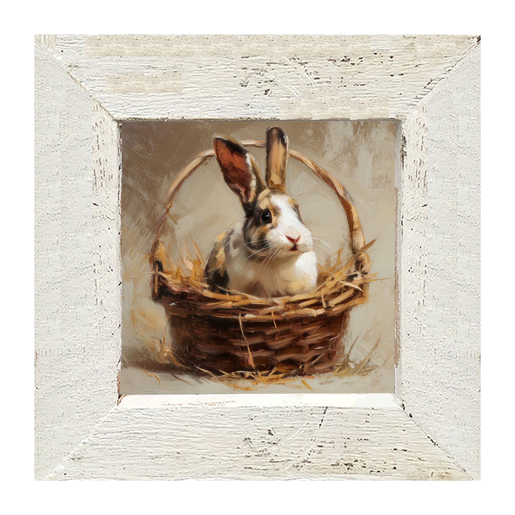 Easter Basket - Bunny - Framed Art