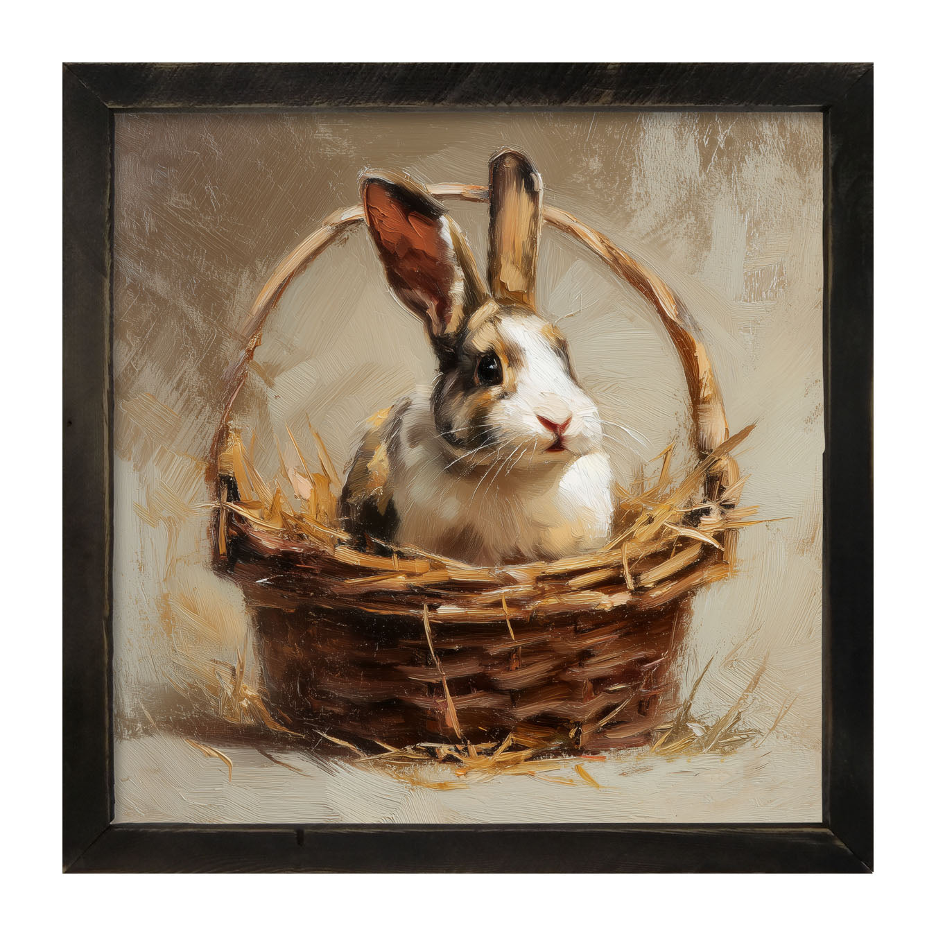 Easter Basket - Bunny - Framed Art