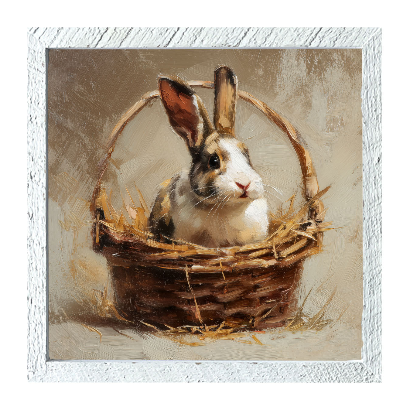 Easter Basket - Bunny - Framed Art