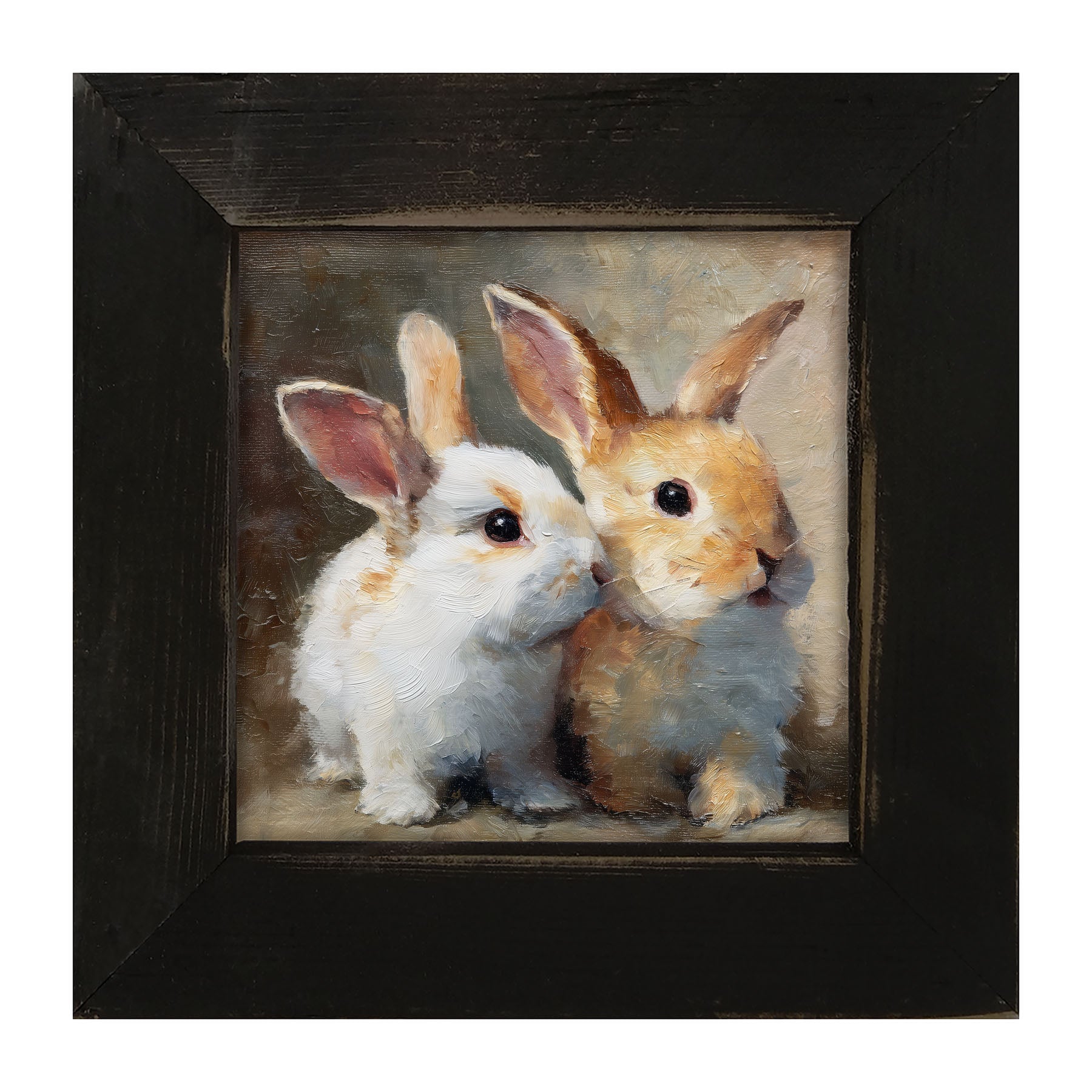 Two Cute Bunnies - Framed Art