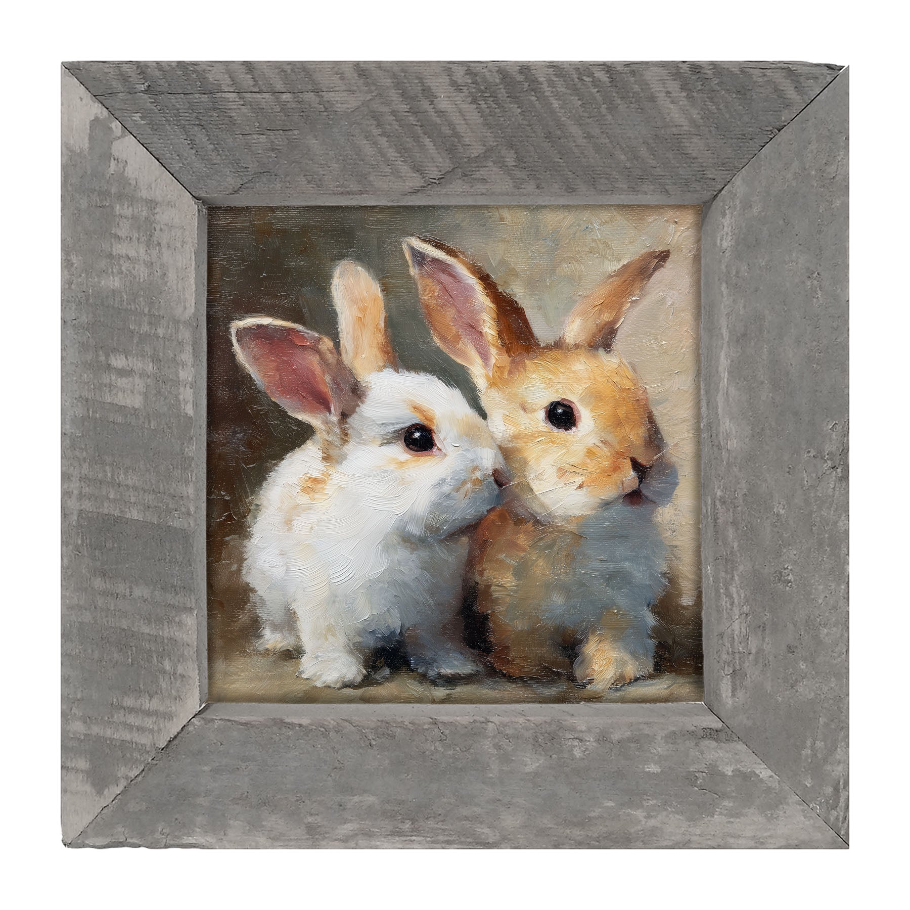 Two Cute Bunnies - Framed Art