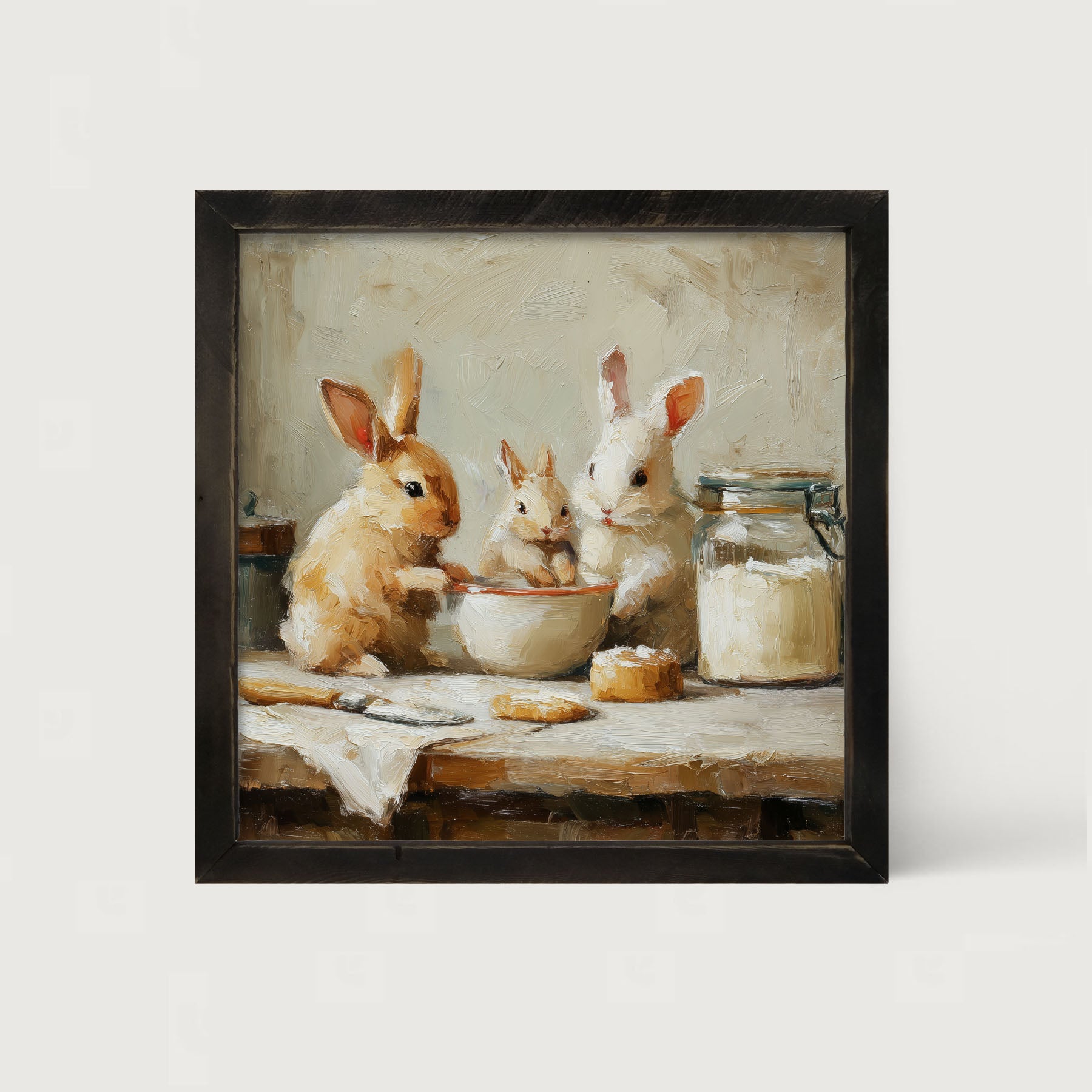 Bunnies Baking Together