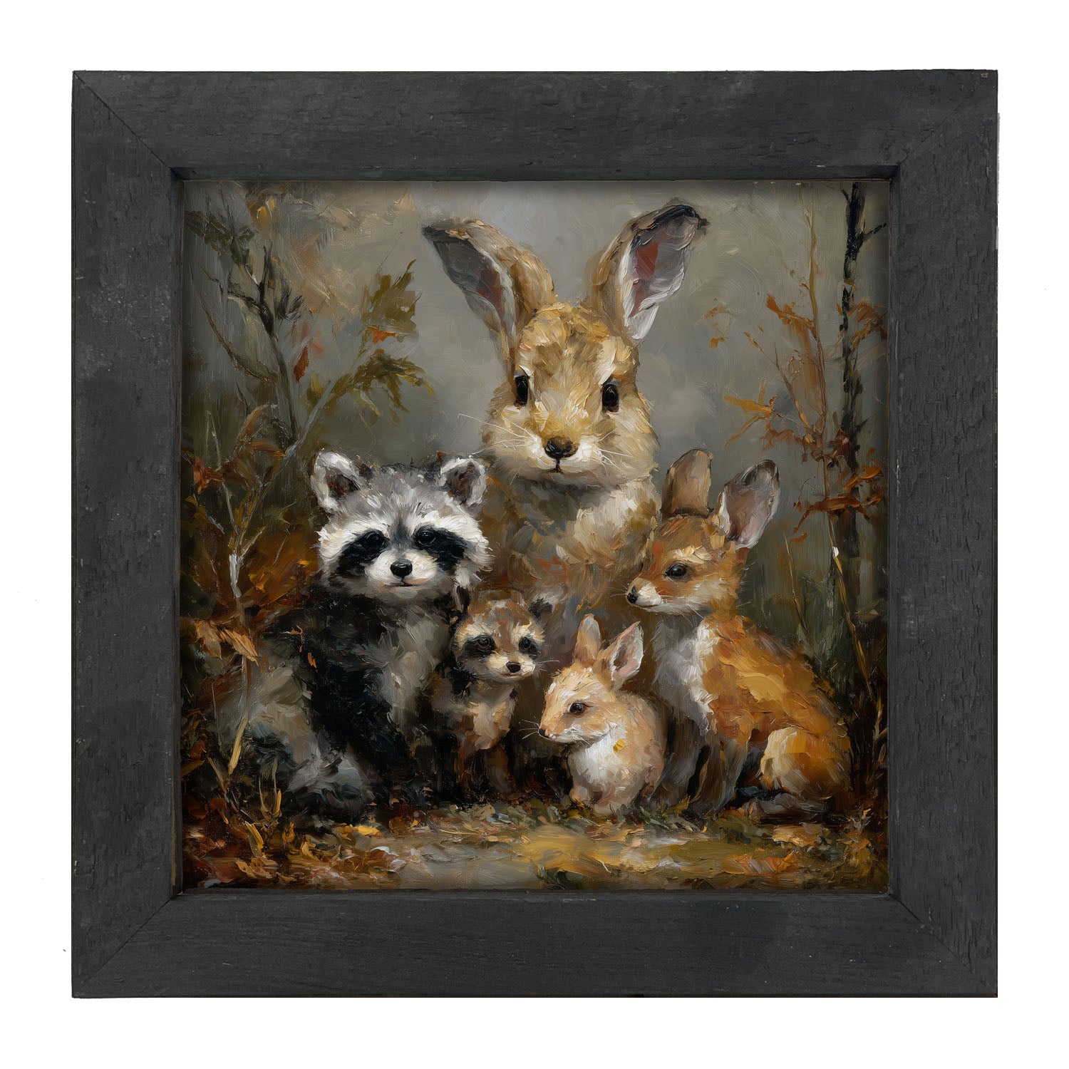 Forest Friends in Autumn - Framed Art