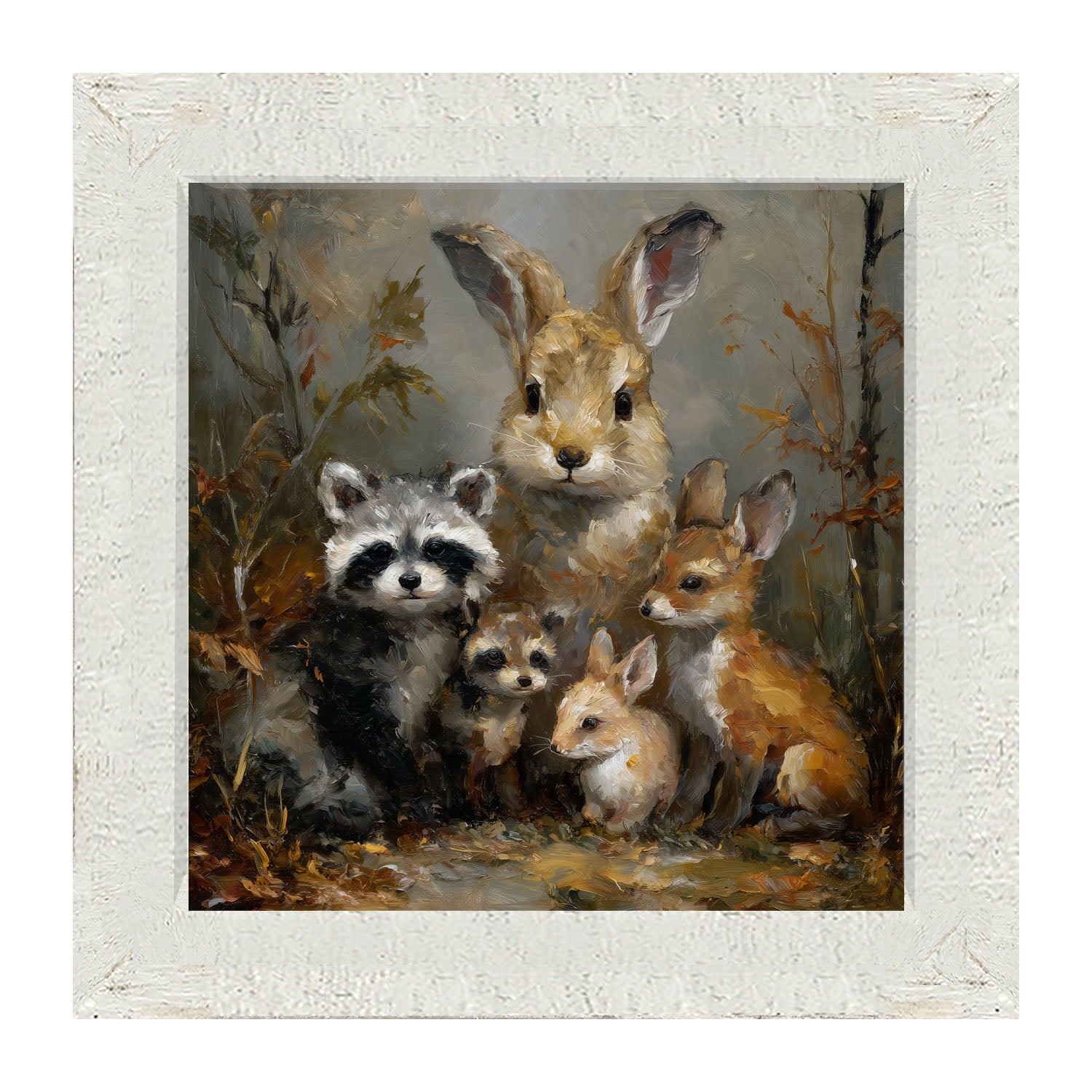 Forest Friends in Autumn - Framed Art