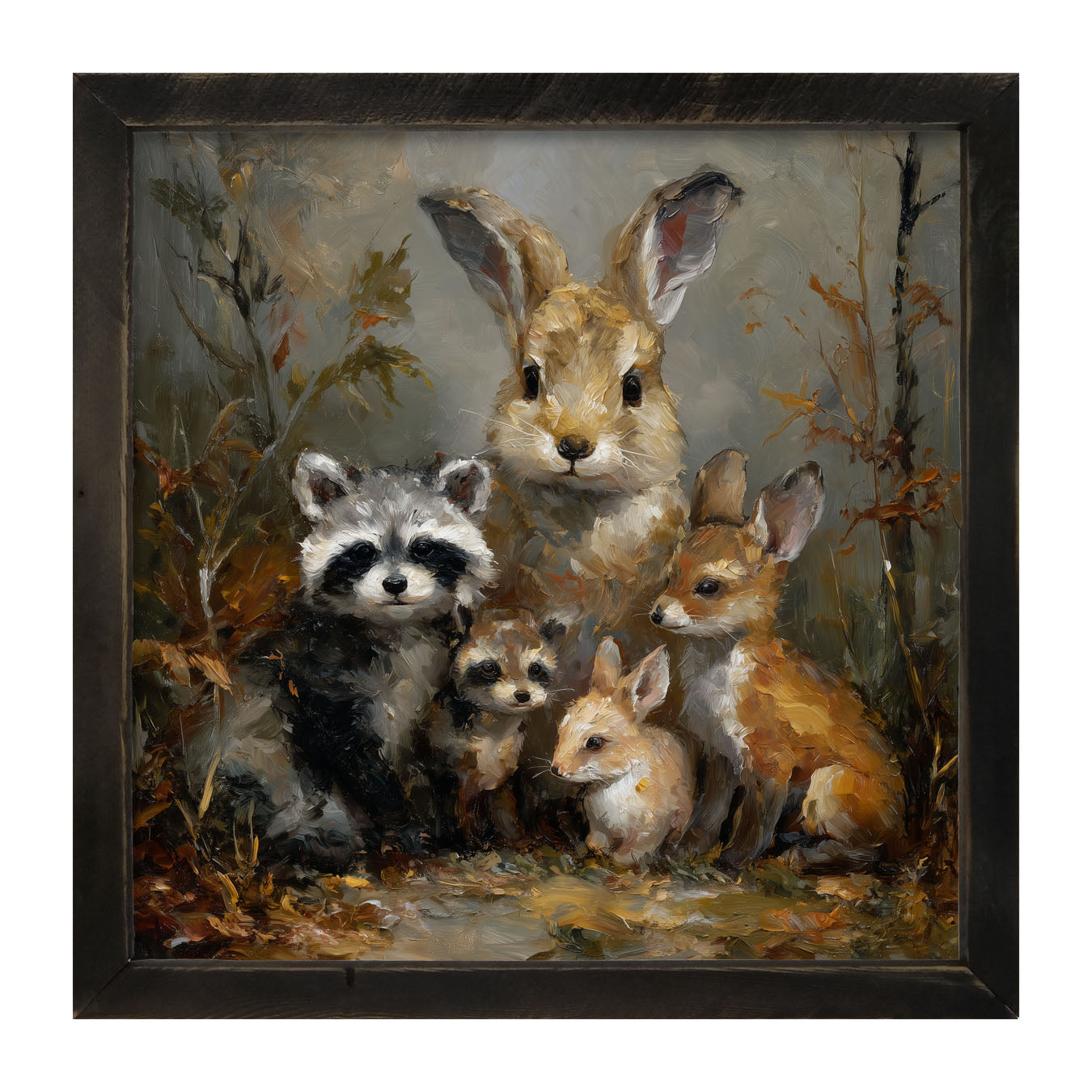 Forest Friends in Autumn - Framed Art