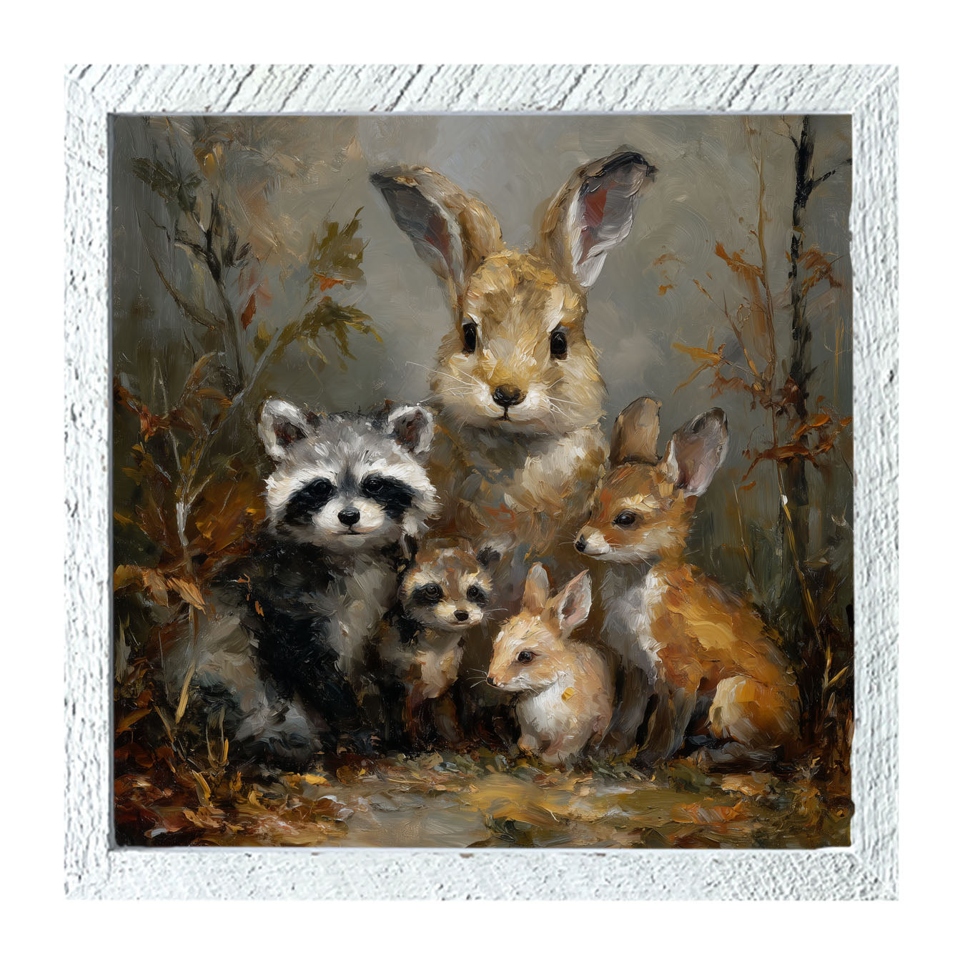 Forest Friends in Autumn - Framed Art