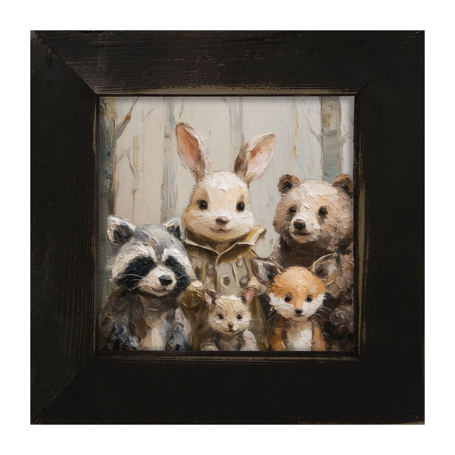 Forest Friends in Winter - Framed Art