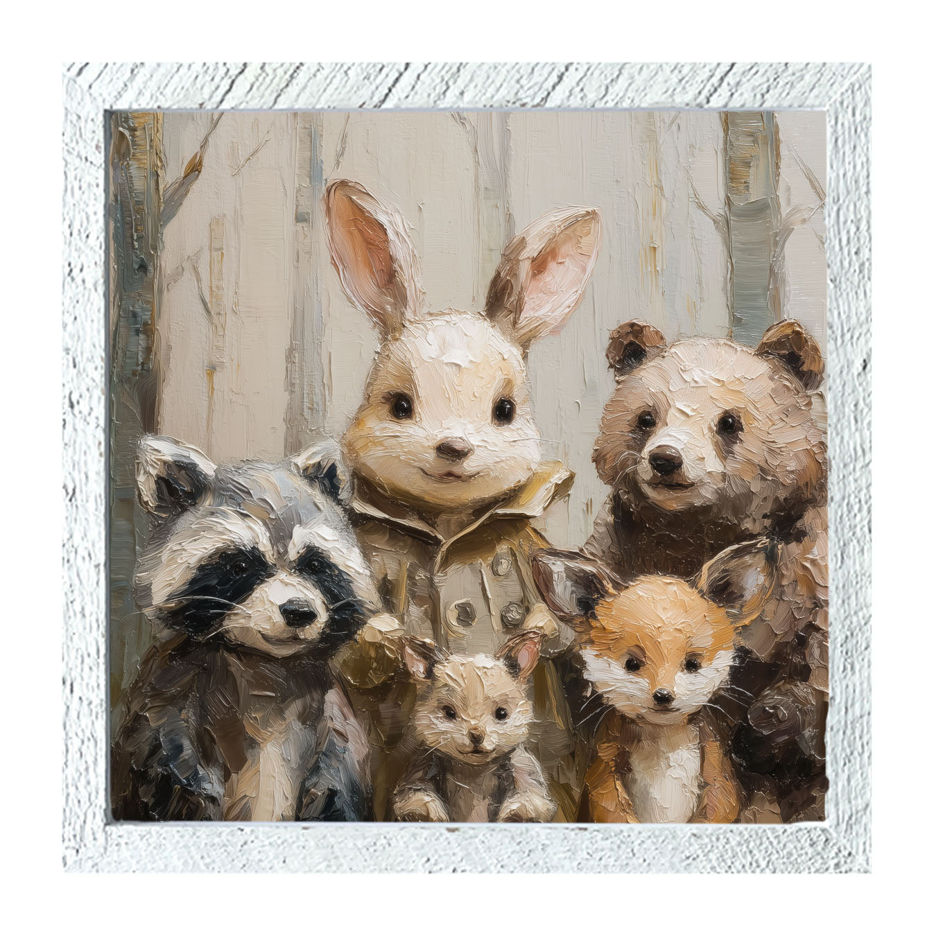 Forest Friends in Winter - Framed Art