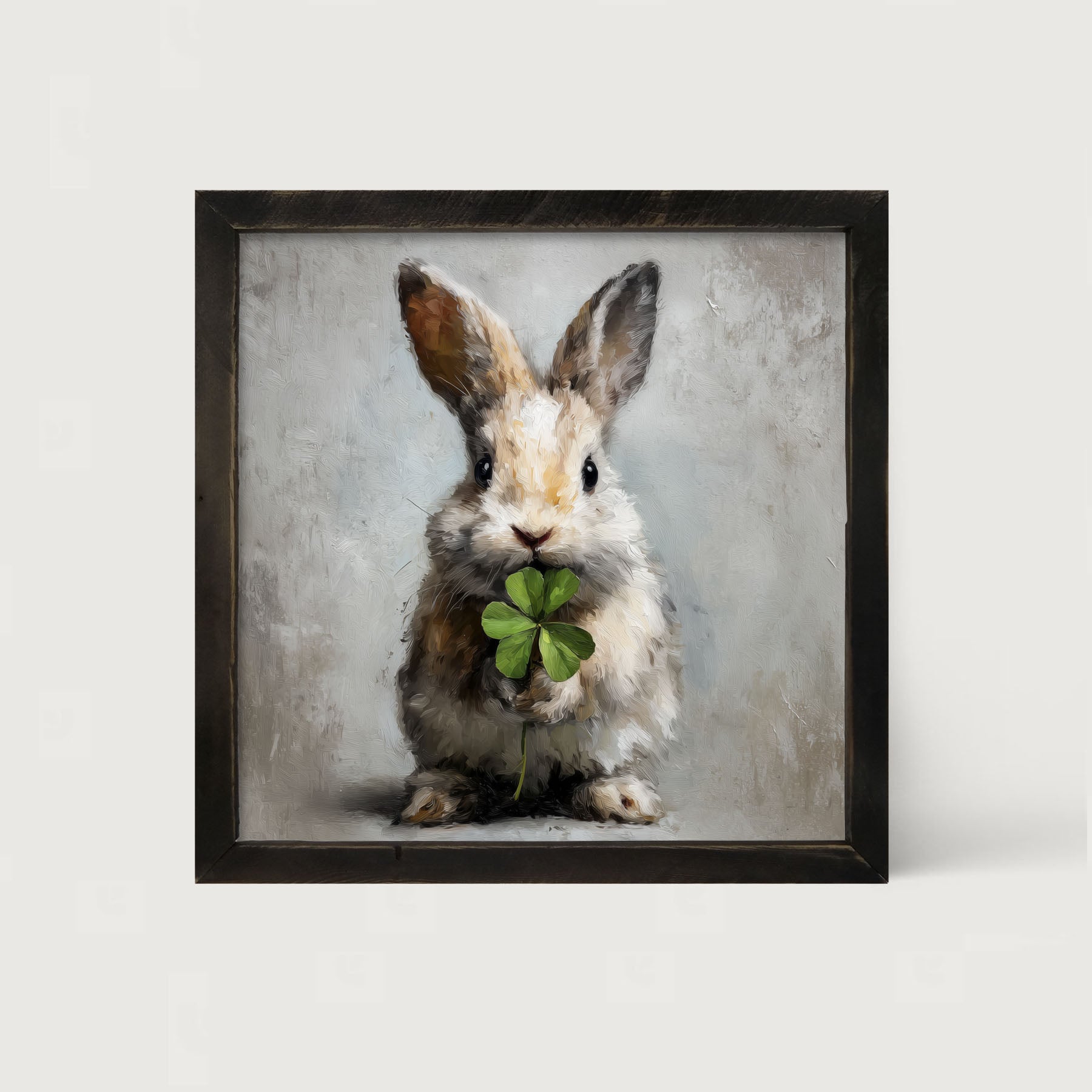 Holiday Bunny - St. Patrick's Day - Framed Art