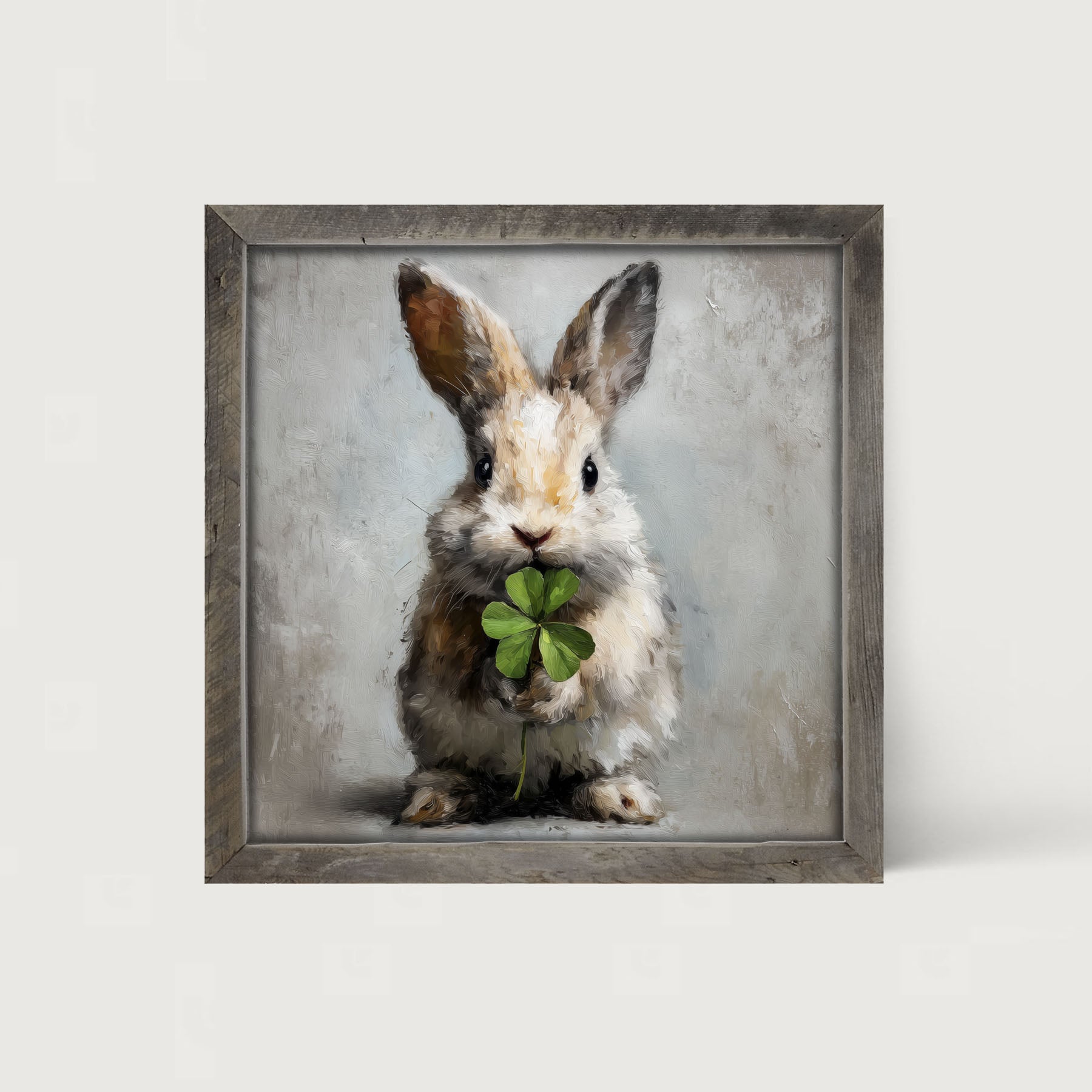 Holiday Bunny - St. Patrick's Day - Framed Art