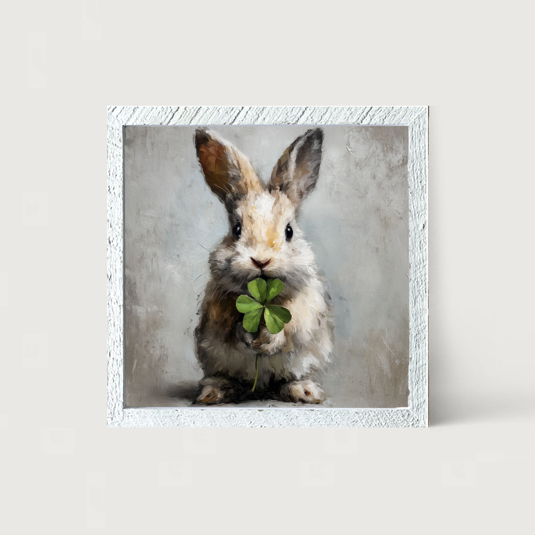 Holiday Bunny - St. Patrick's Day - Framed Art