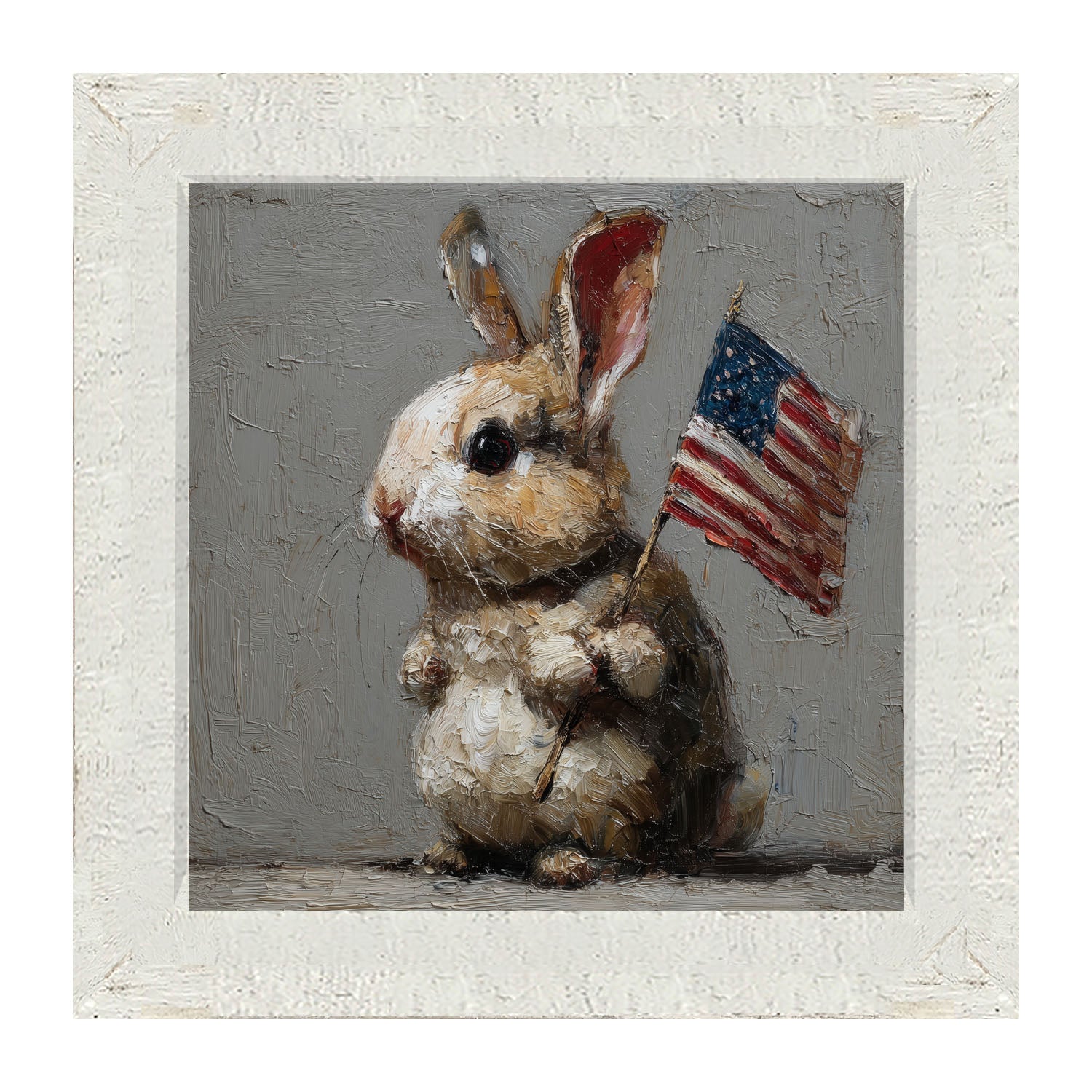 Holiday Bunny - Fourth of July - Framed Art