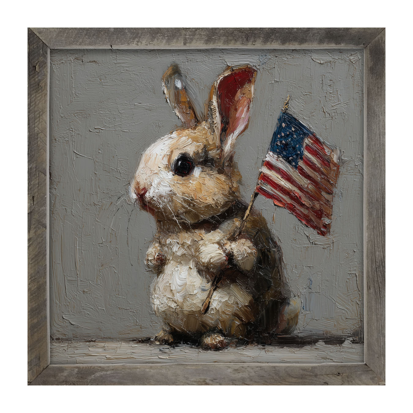 Holiday Bunny - Fourth of July - Framed Art