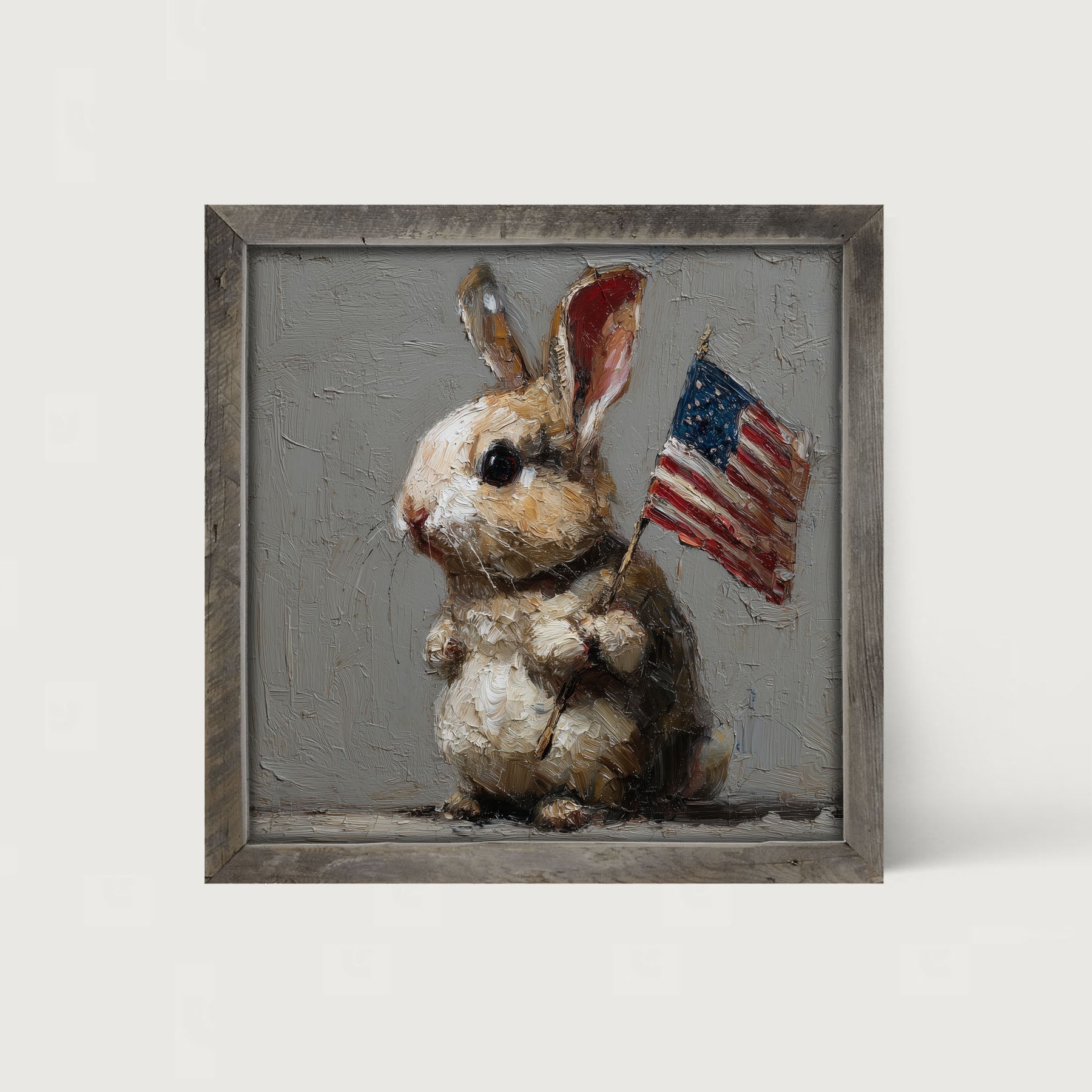Holiday Bunny - Fourth of July - Framed Art
