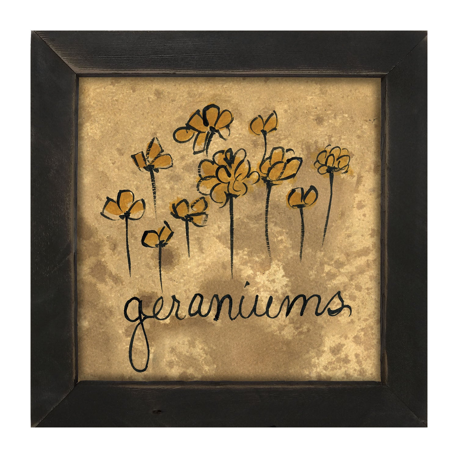 Geraniums - Framed art