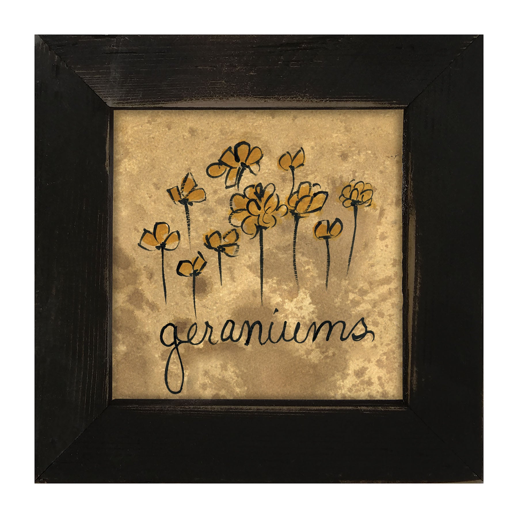 Geraniums - Framed art