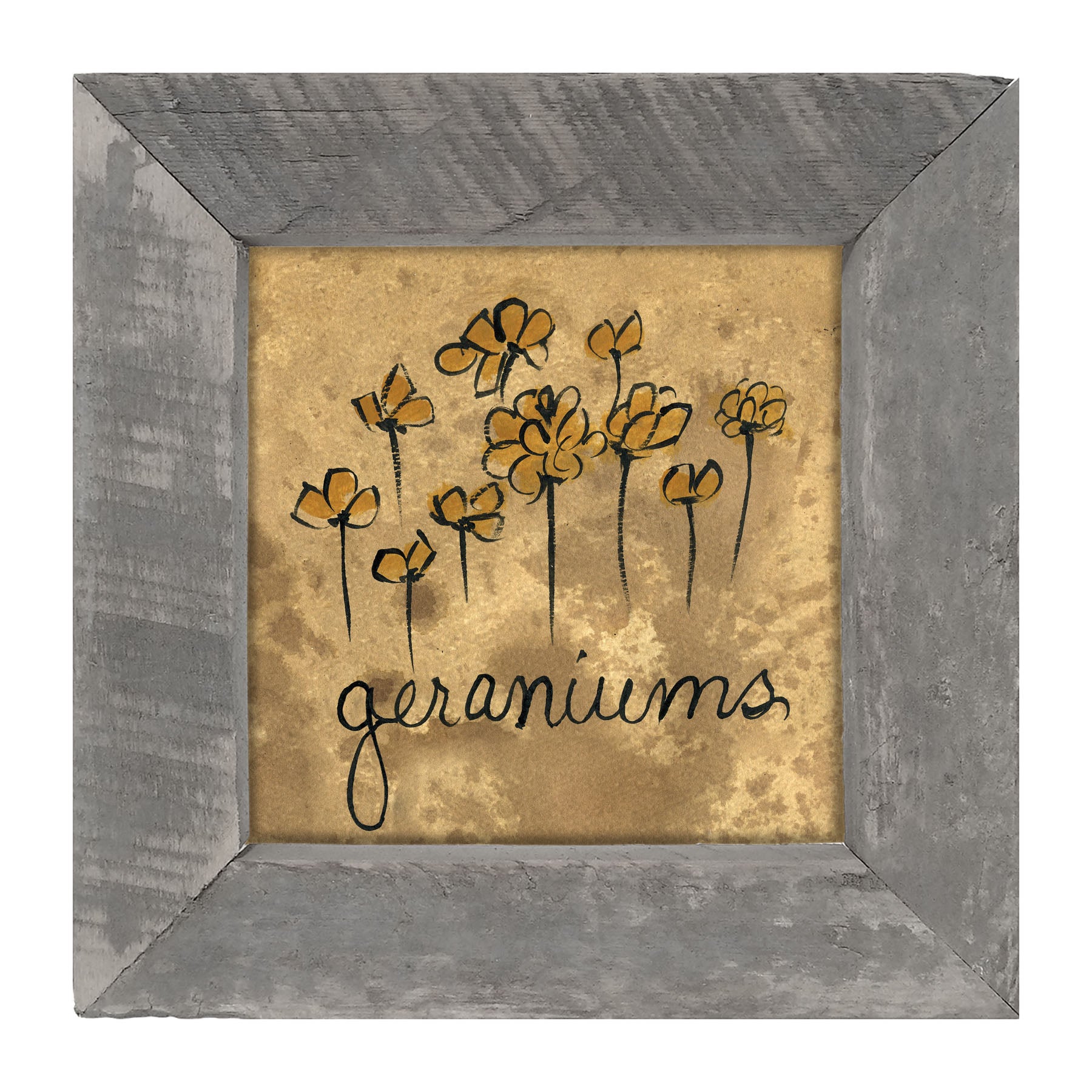 Geraniums - Framed art