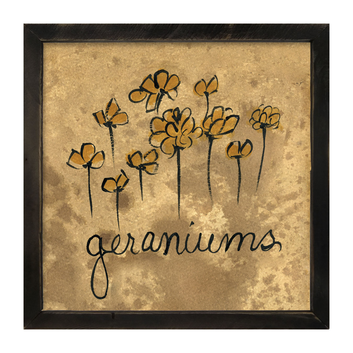 Geraniums - Framed art